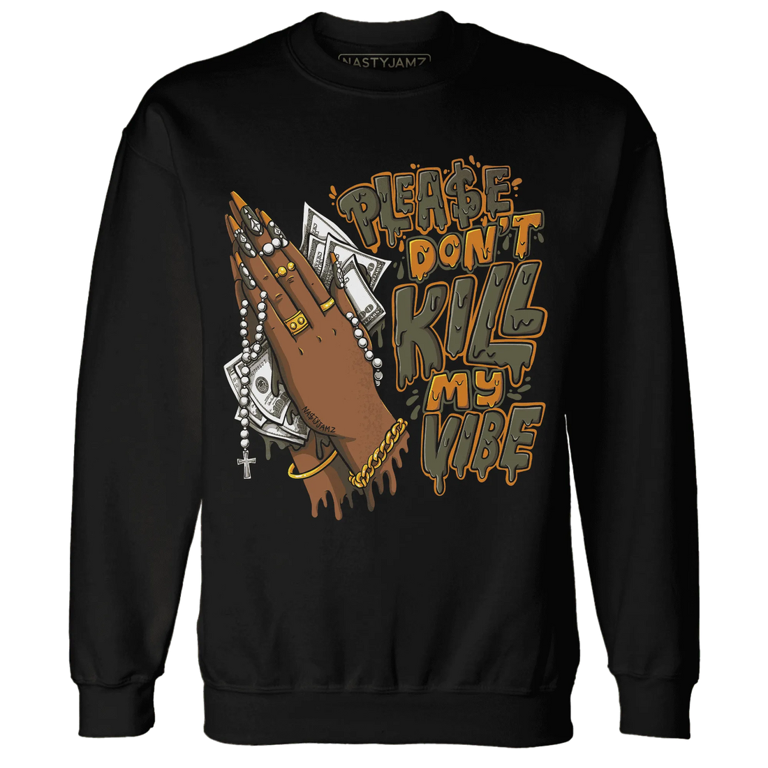 NastyJamz-Olive-5s-Sweatshirt-Match-Please-Don&