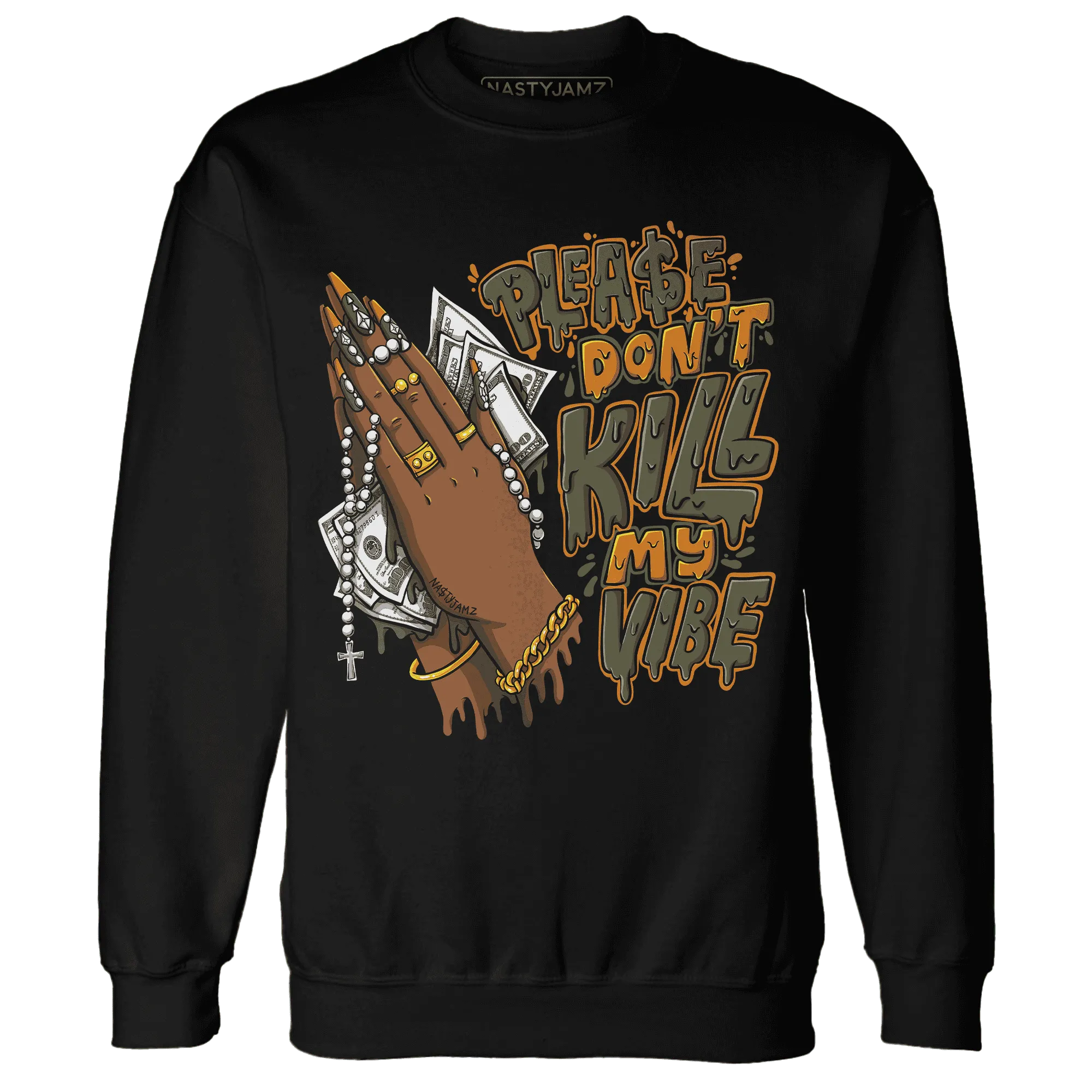 NastyJamz-Olive-5s-Sweatshirt-Match-Please-Don&