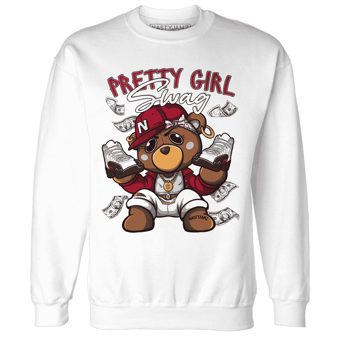 Retro-Red-Taxi-12s-Sweatshirt-Match-Pretty-BERNIE