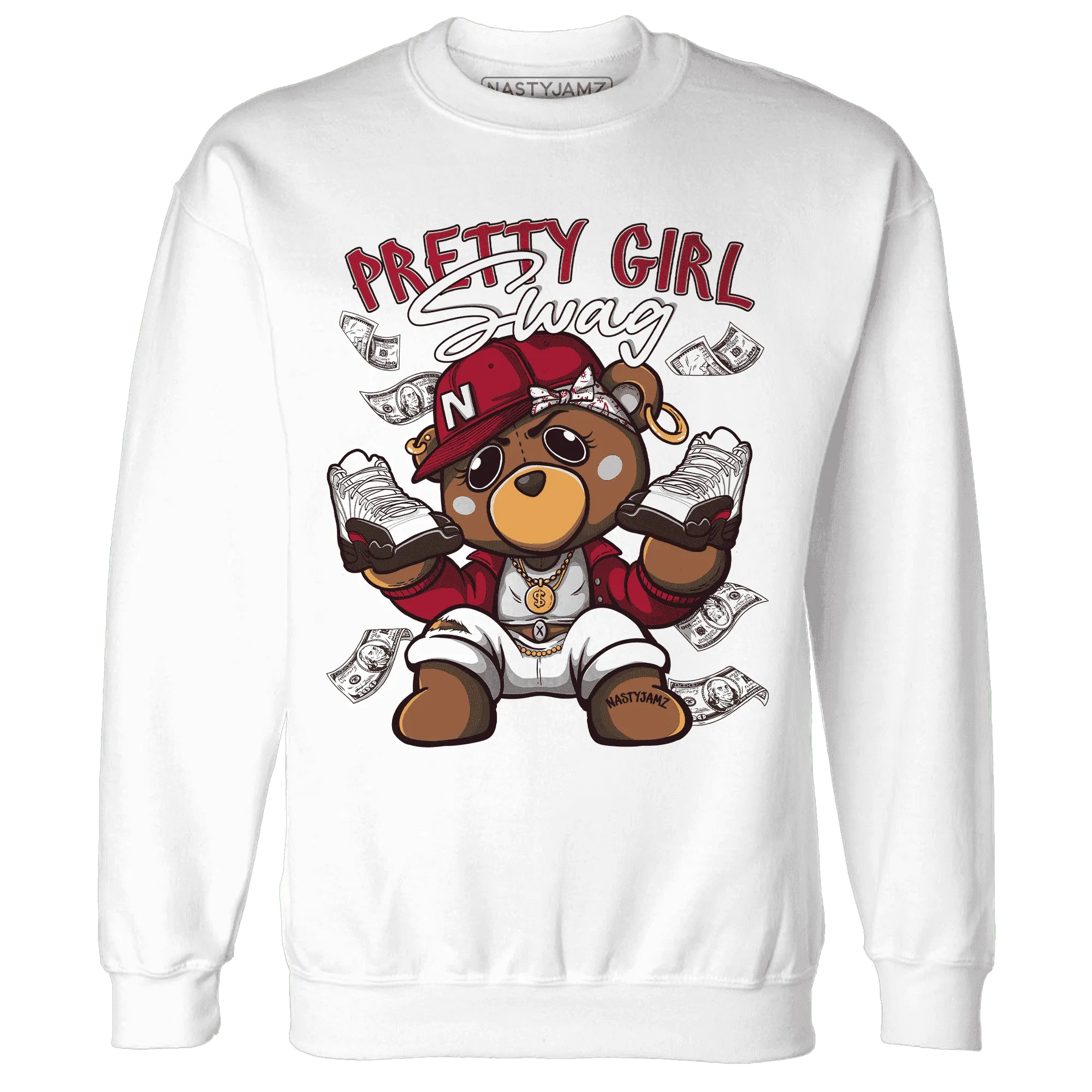 Retro-Red-Taxi-12s-Sweatshirt-Match-Pretty-BERNIE