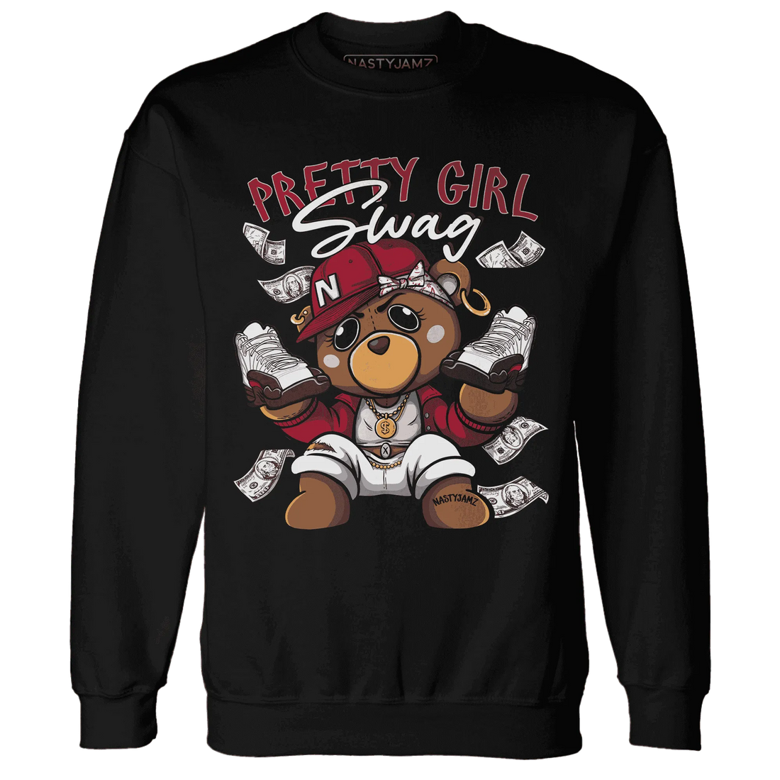 Retro-Red-Taxi-12s-Sweatshirt-Match-Pretty-BERNIE