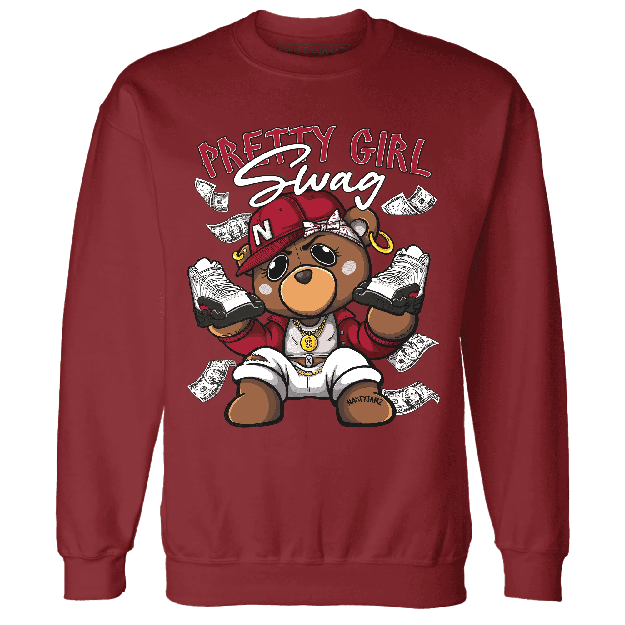 Retro-Red-Taxi-12s-Sweatshirt-Match-Pretty-BERNIE