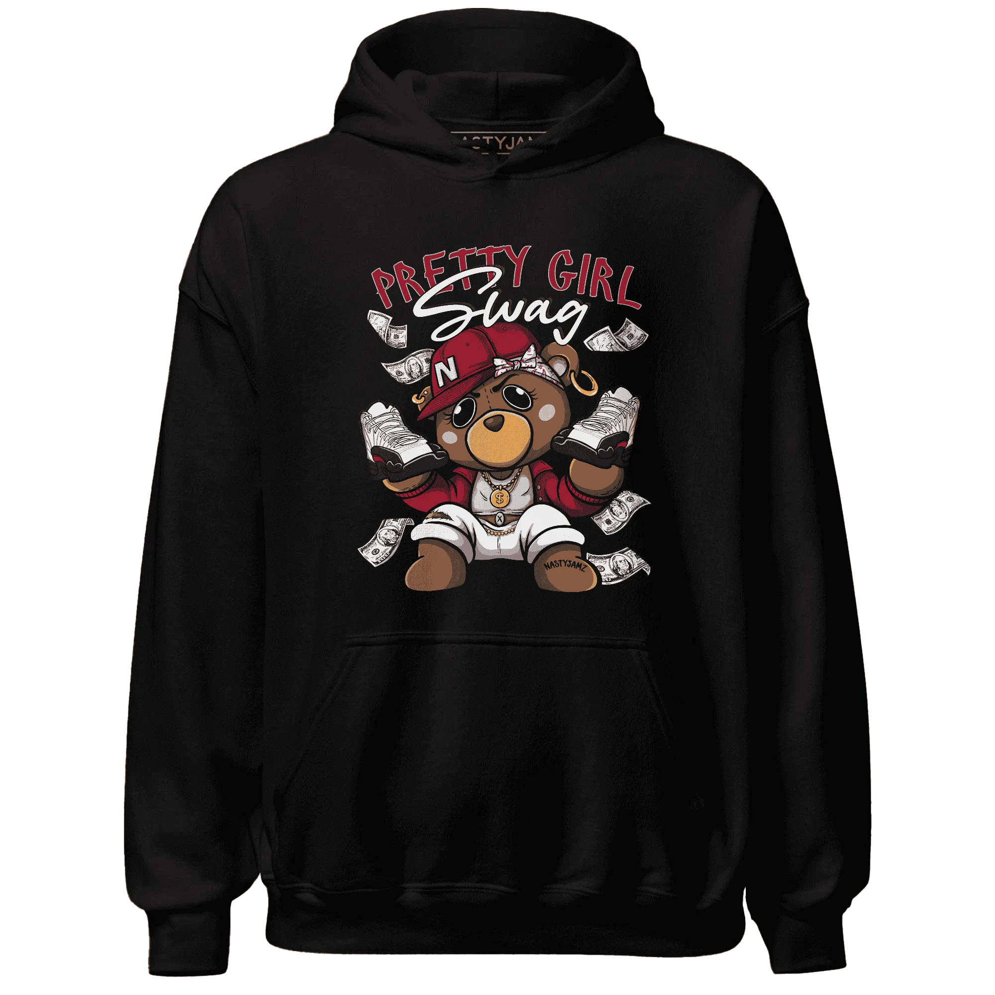 Retro-Red-Taxi-12s-Hoodie-Match-Pretty-BERNIE