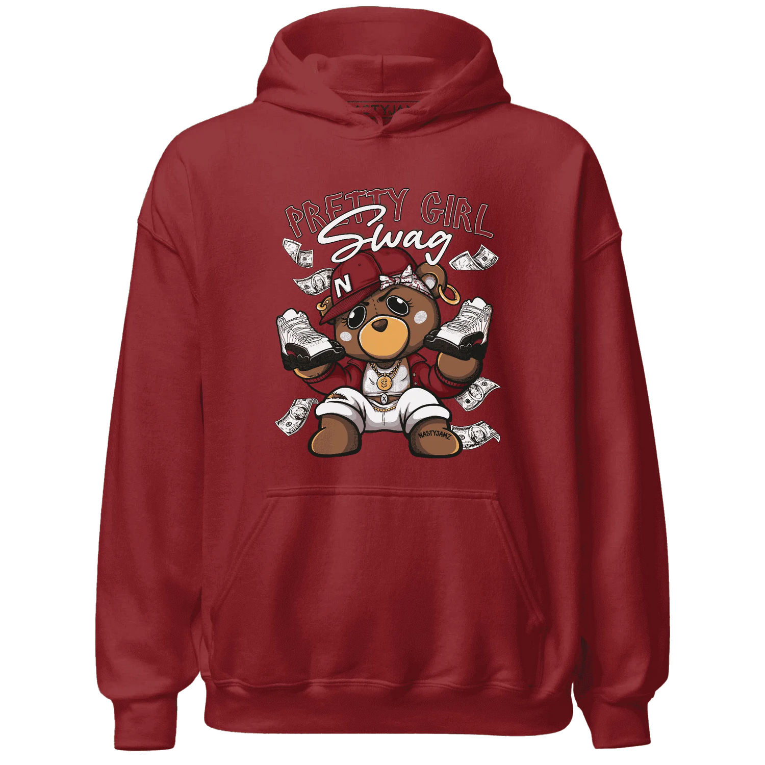 Retro-Red-Taxi-12s-Hoodie-Match-Pretty-BERNIE