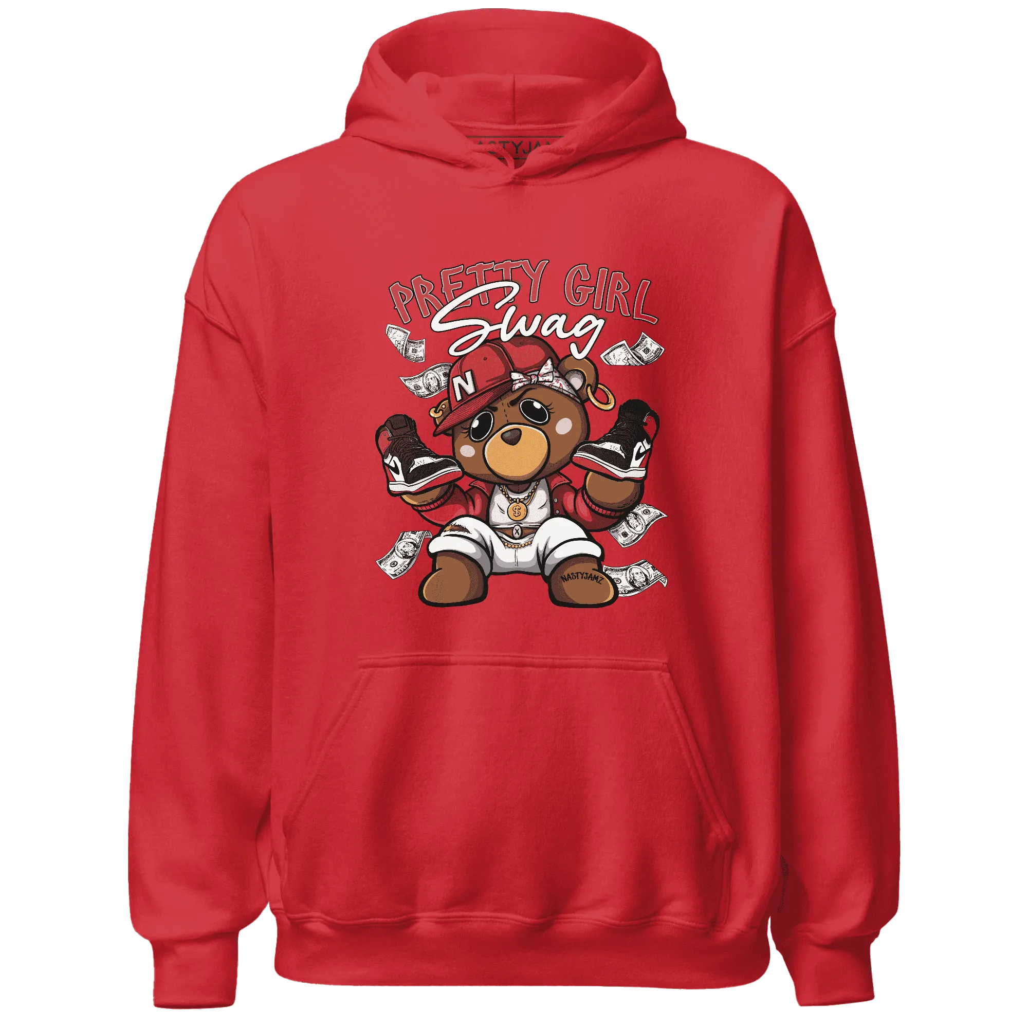 Black-Toe-Reimagined-Red-White-1s-NastyJamz-Hoodie-Match-Pretty-BERNIE