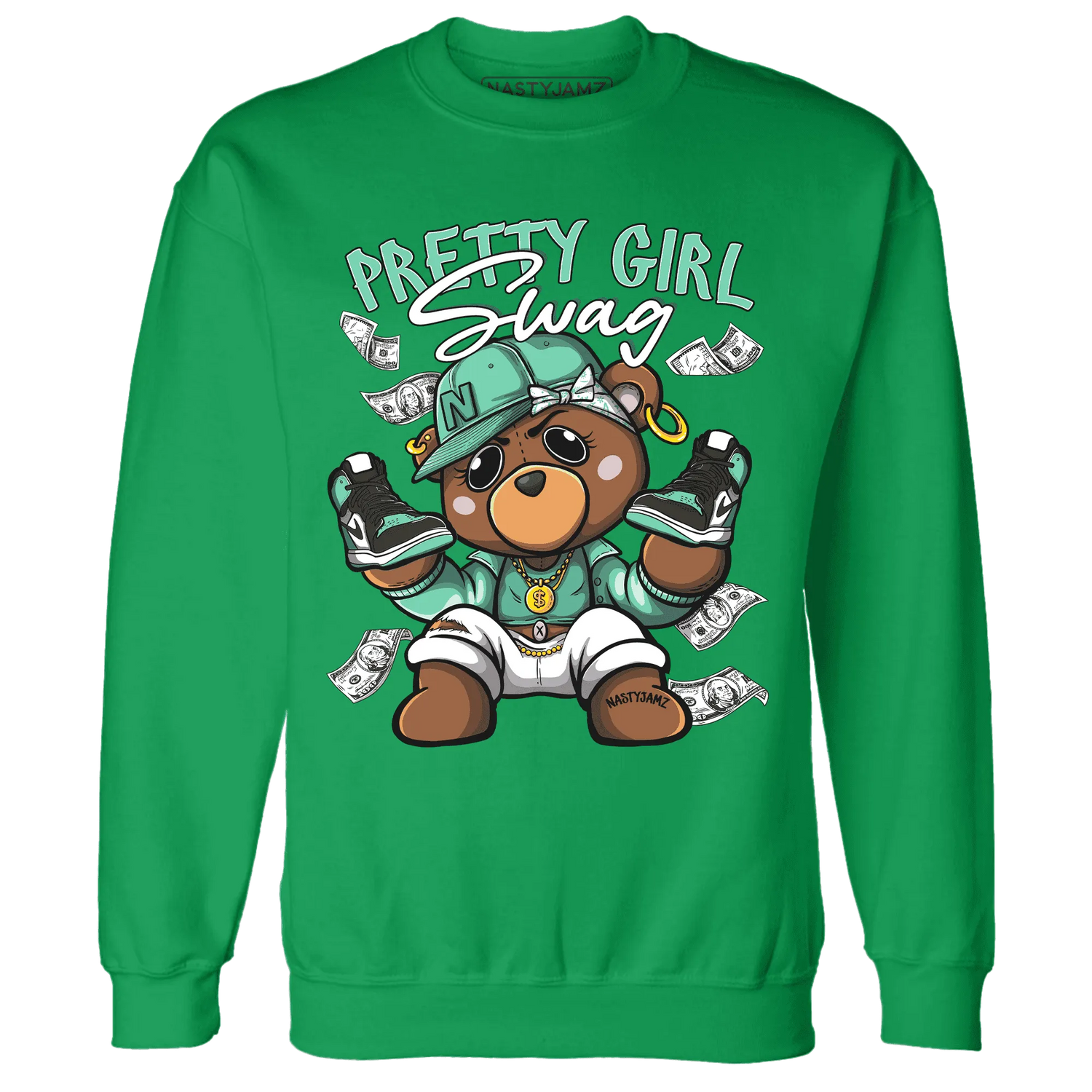 High-OG-Green-Glow-1s-Sweatshirt-Match-Pretty-BERNIE