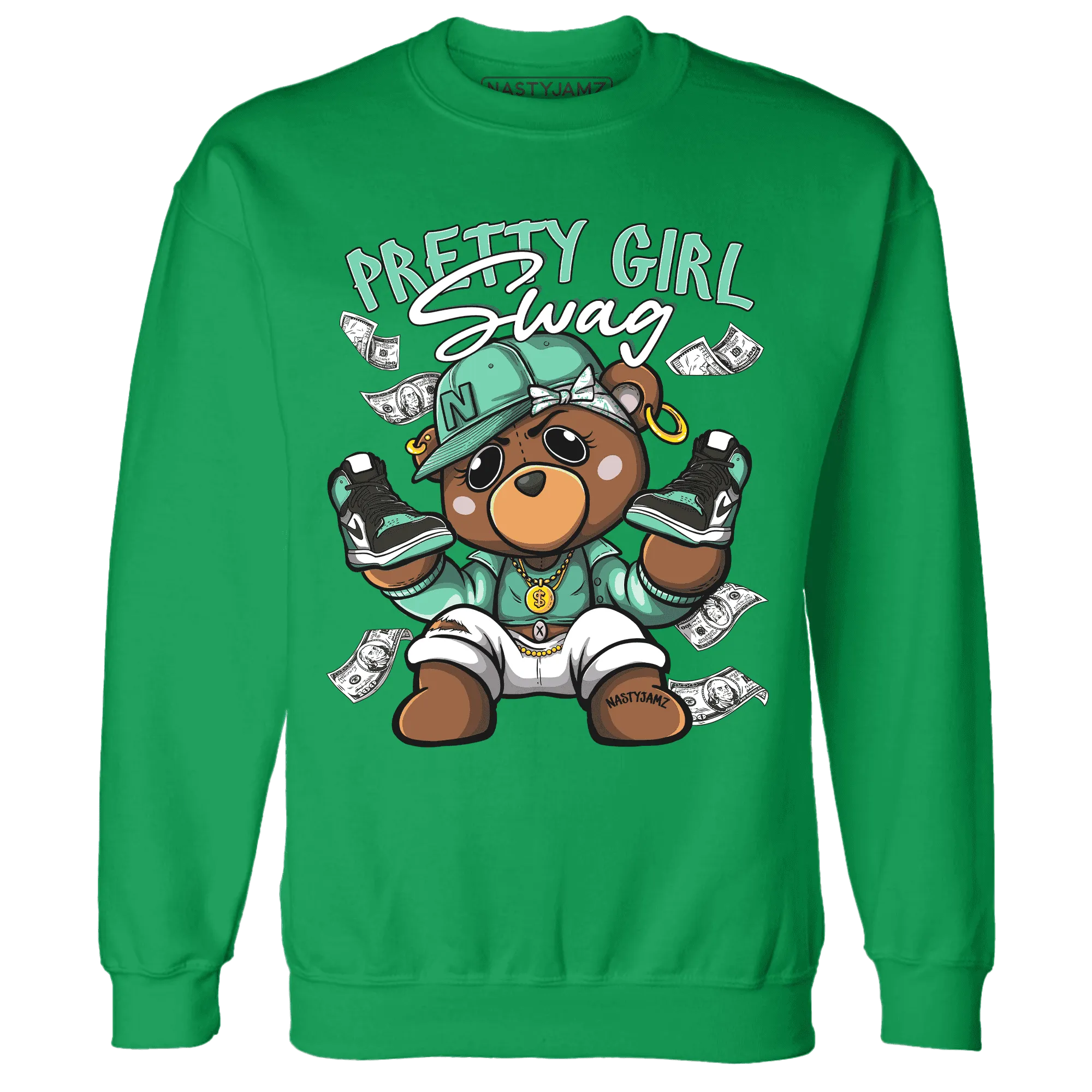 High-OG-Green-Glow-1s-Sweatshirt-Match-Pretty-BERNIE