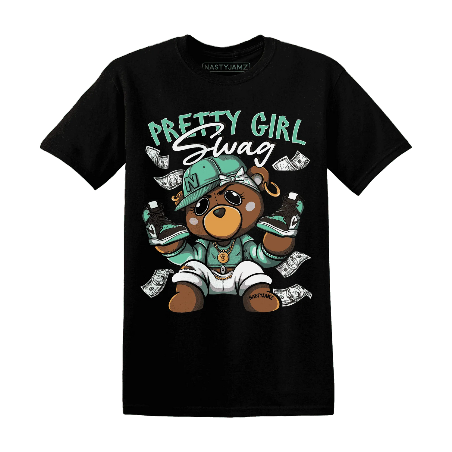 High-OG-Green-Glow-1s-T-Shirt-Match-Pretty-BERNIE