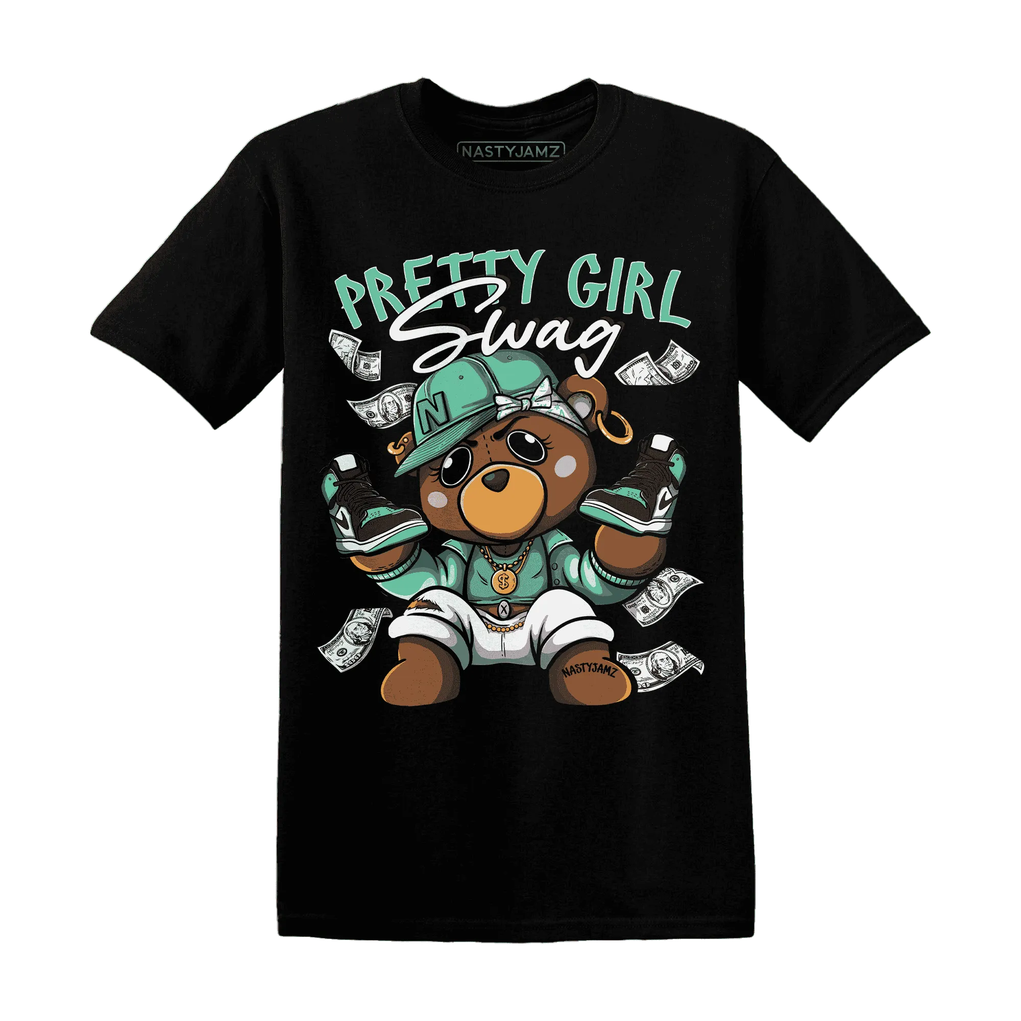 High-OG-Green-Glow-1s-T-Shirt-Match-Pretty-BERNIE