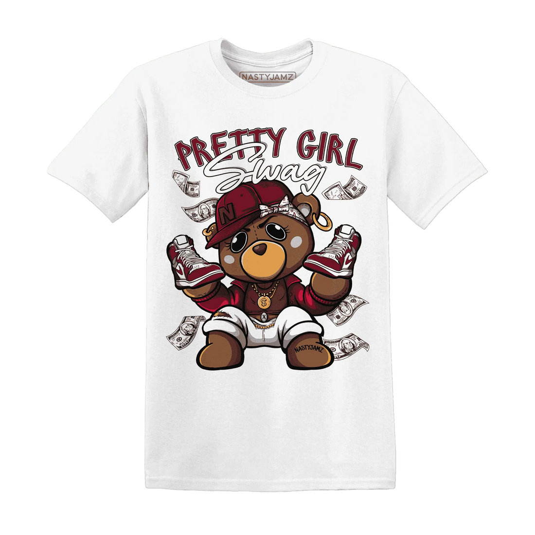 High-White-Team-Red-1s-T-Shirt-Match-Pretty-BERNIE