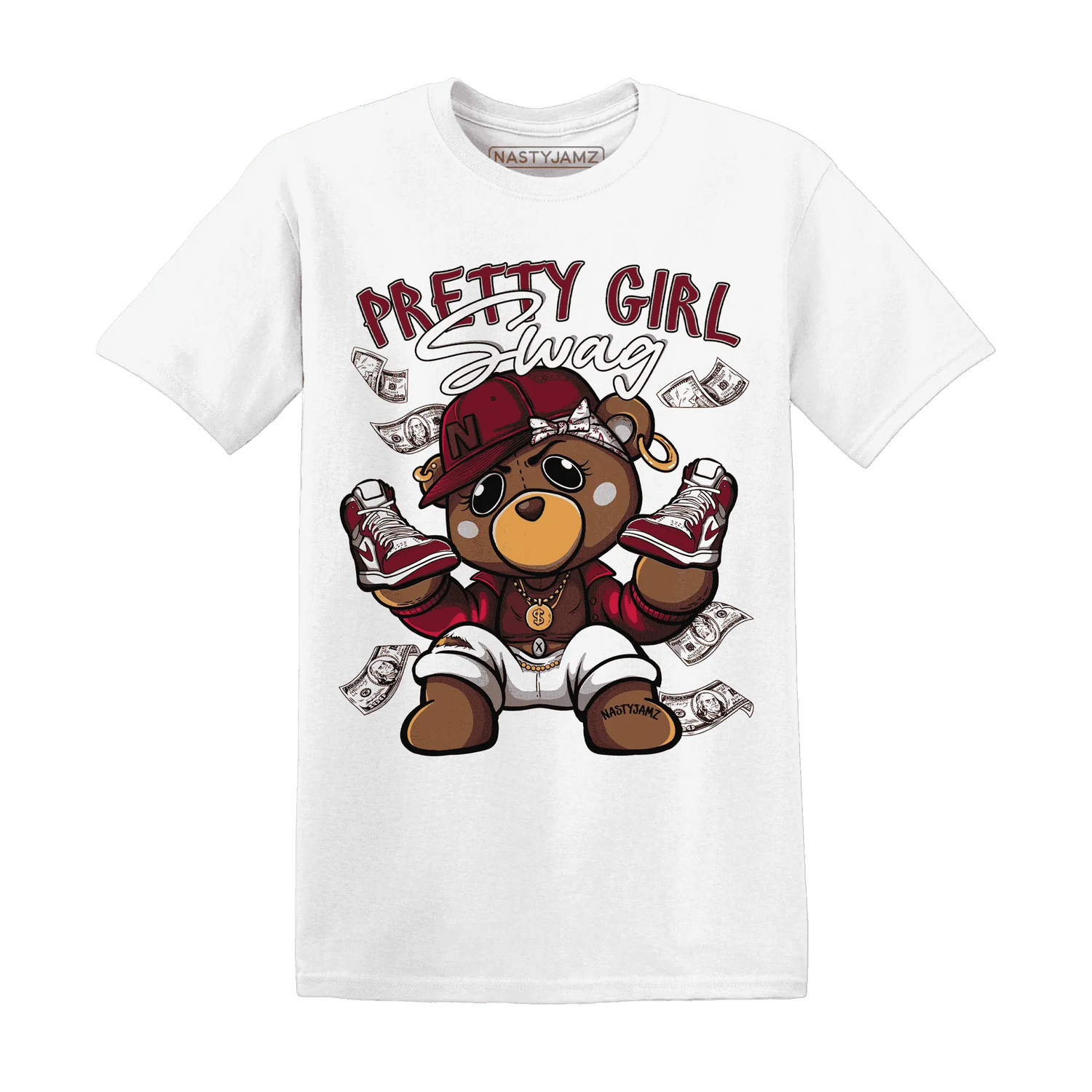 High-White-Team-Red-1s-T-Shirt-Match-Pretty-BERNIE