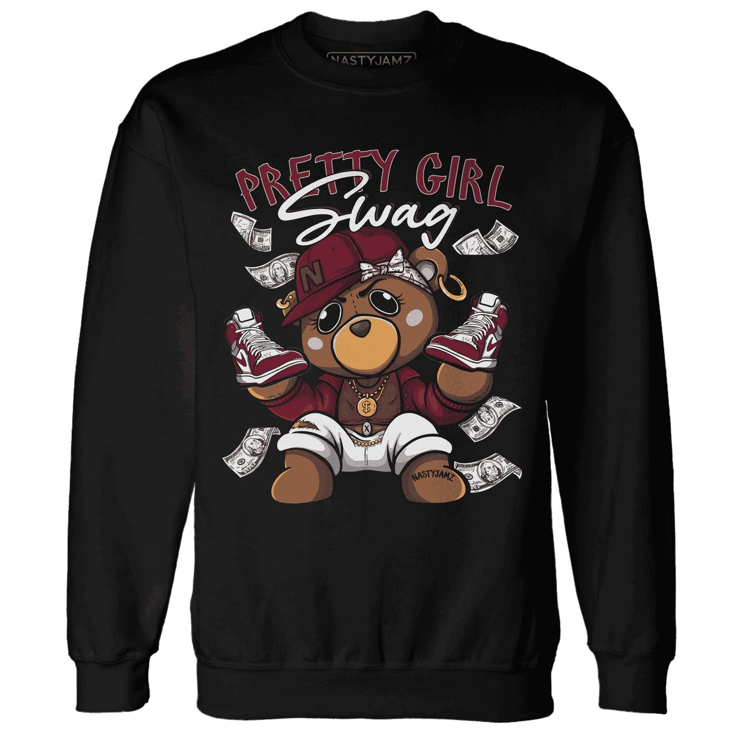 High-White-Team-Red-1s-Sweatshirt-Match-Pretty-BERNIE