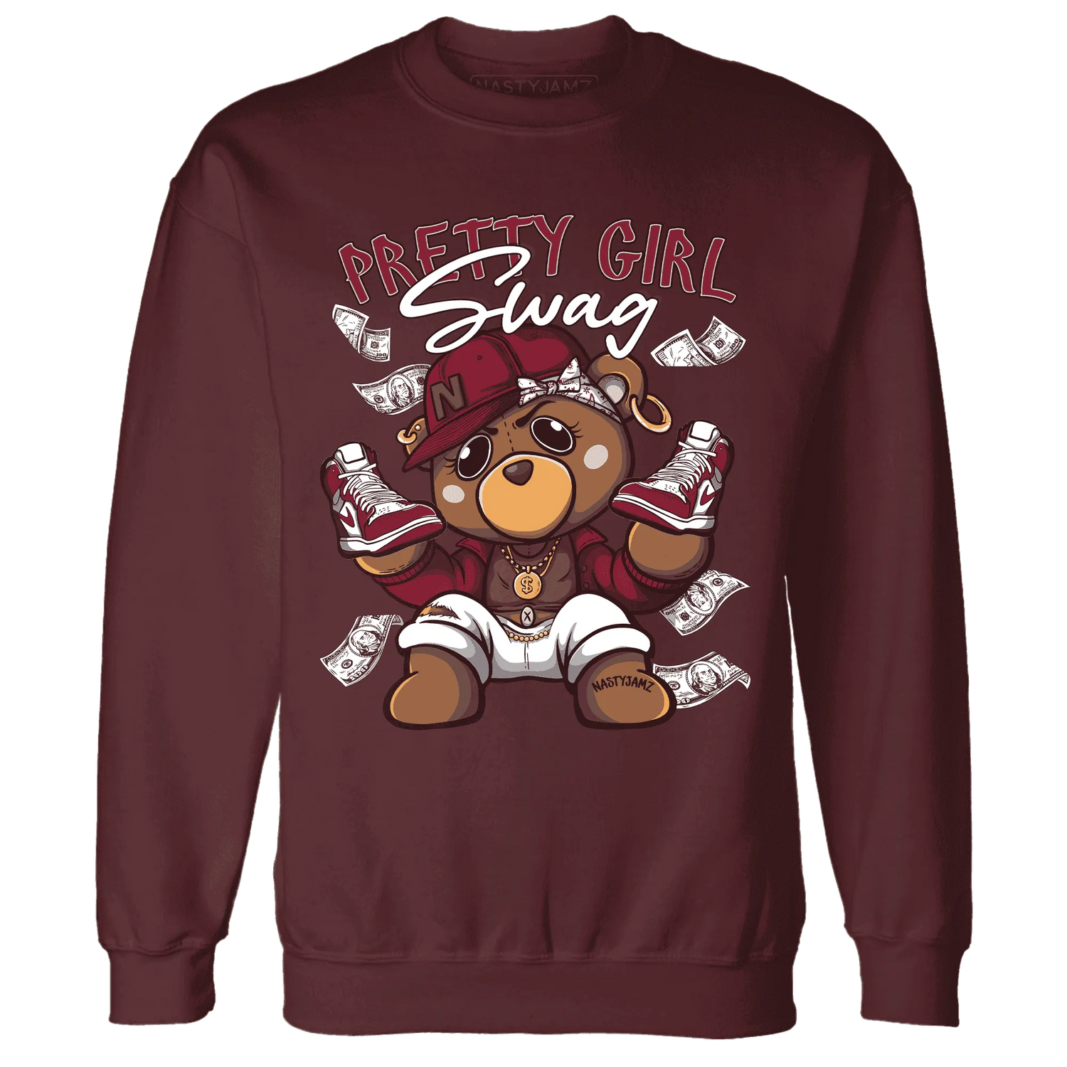 High-White-Team-Red-1s-Sweatshirt-Match-Pretty-BERNIE