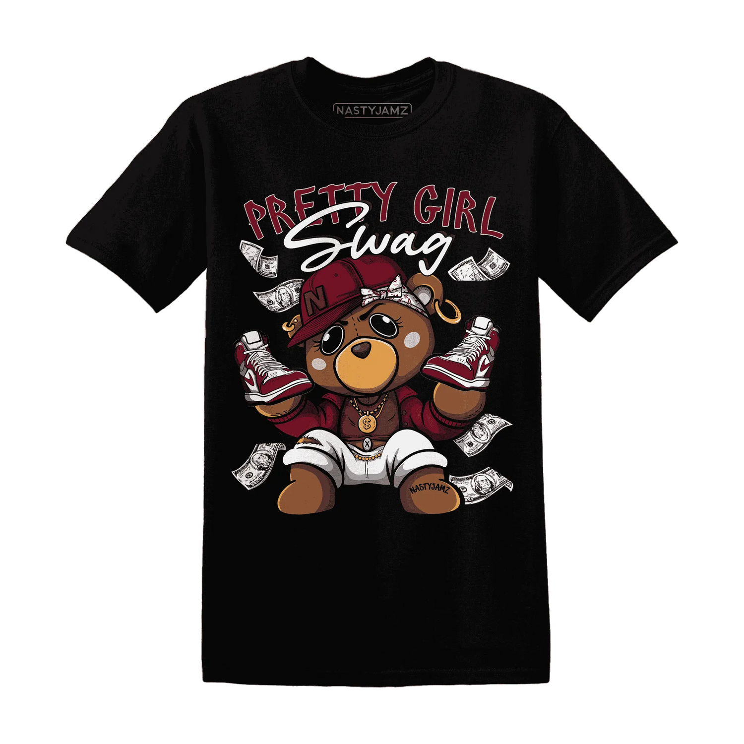 High-White-Team-Red-1s-T-Shirt-Match-Pretty-BERNIE