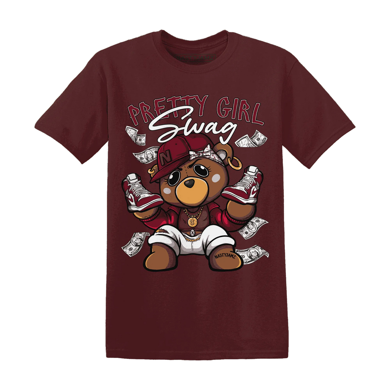 High-White-Team-Red-1s-T-Shirt-Match-Pretty-BERNIE