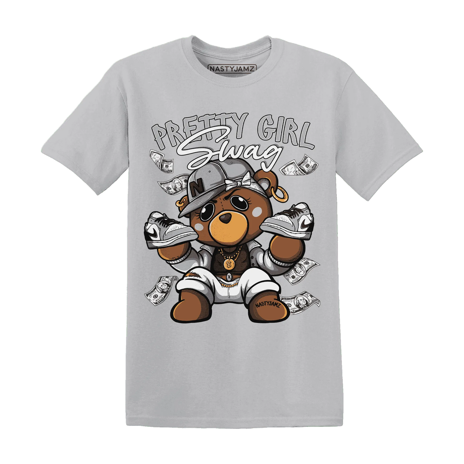 Wolf-Grey-1s-T-Shirt-Match-Pretty-BERNIE