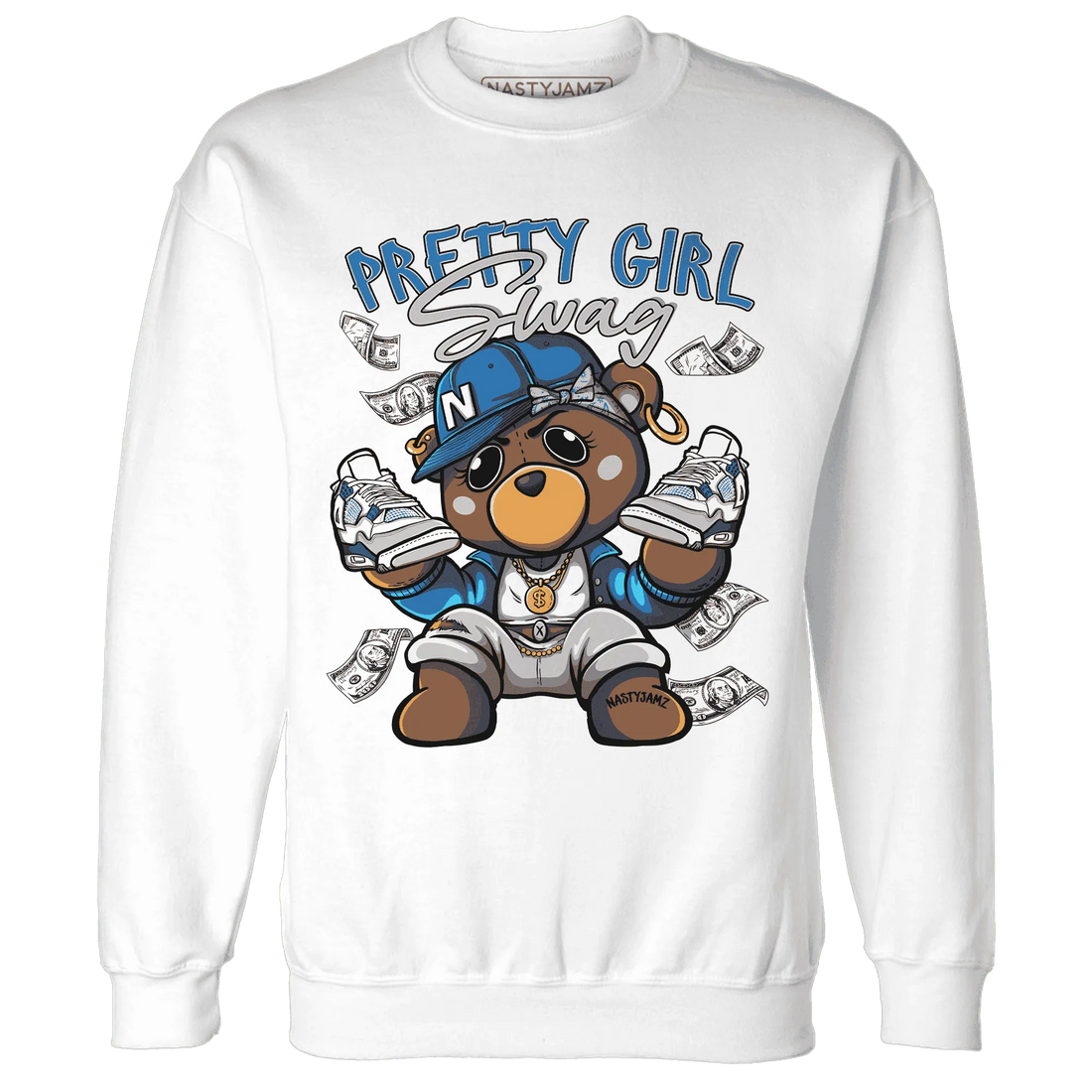 Industrial-Blue-4s-Sweatshirt-Match-Pretty-BERNIE