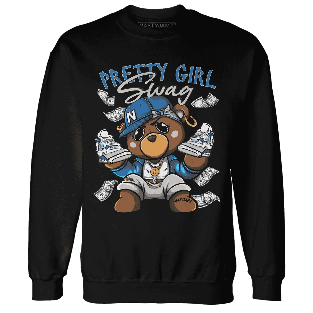Industrial-Blue-4s-Sweatshirt-Match-Pretty-BERNIE