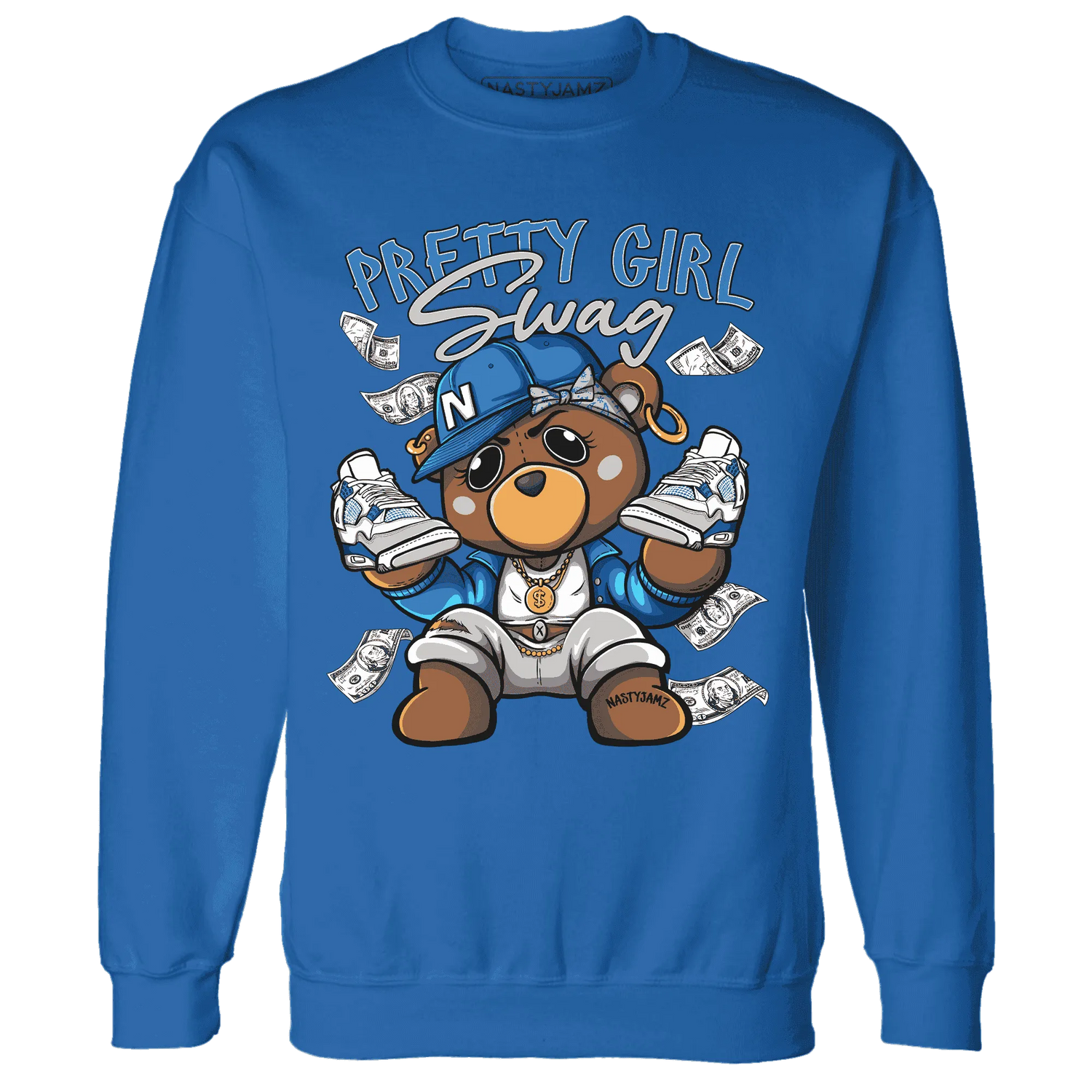 Industrial-Blue-4s-Sweatshirt-Match-Pretty-BERNIE