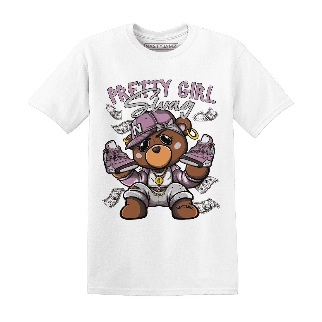 Orchid-Neutral-Grey-Black-White-4s-NastyJamz-T-Shirt-Match-Pretty-BERNIE
