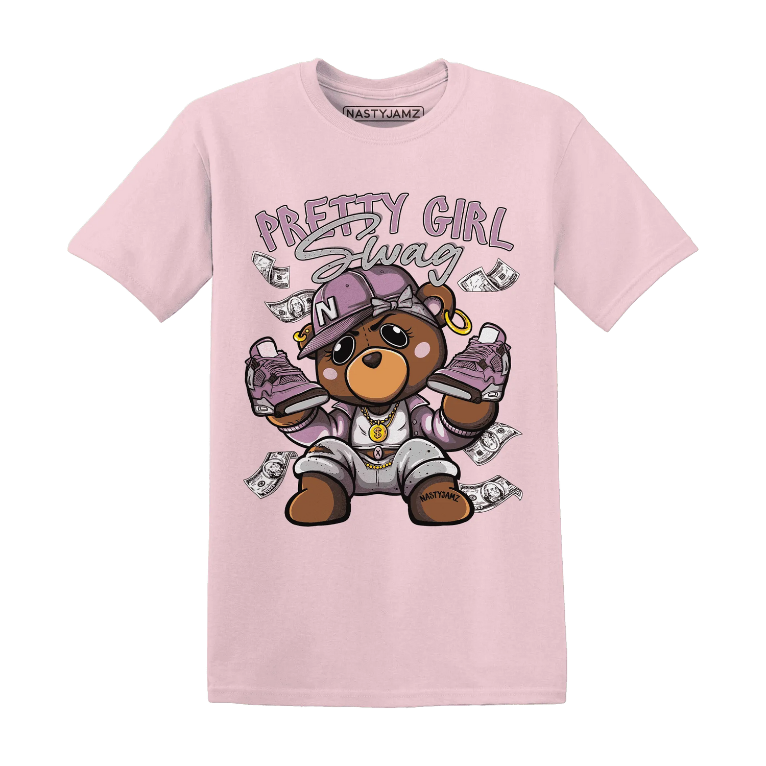 Orchid-Neutral-Grey-Black-White-4s-NastyJamz-T-Shirt-Match-Pretty-BERNIE
