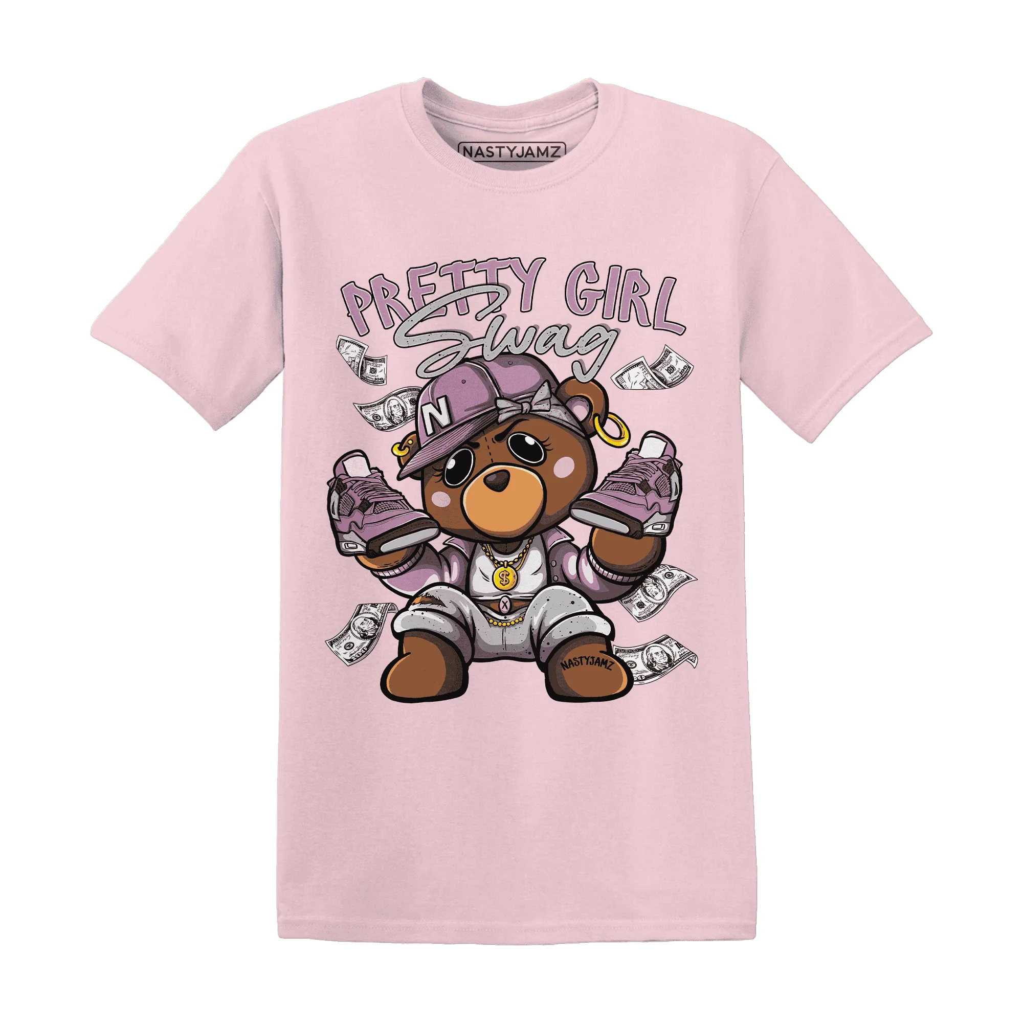 Orchid-Neutral-Grey-Black-White-4s-NastyJamz-T-Shirt-Match-Pretty-BERNIE