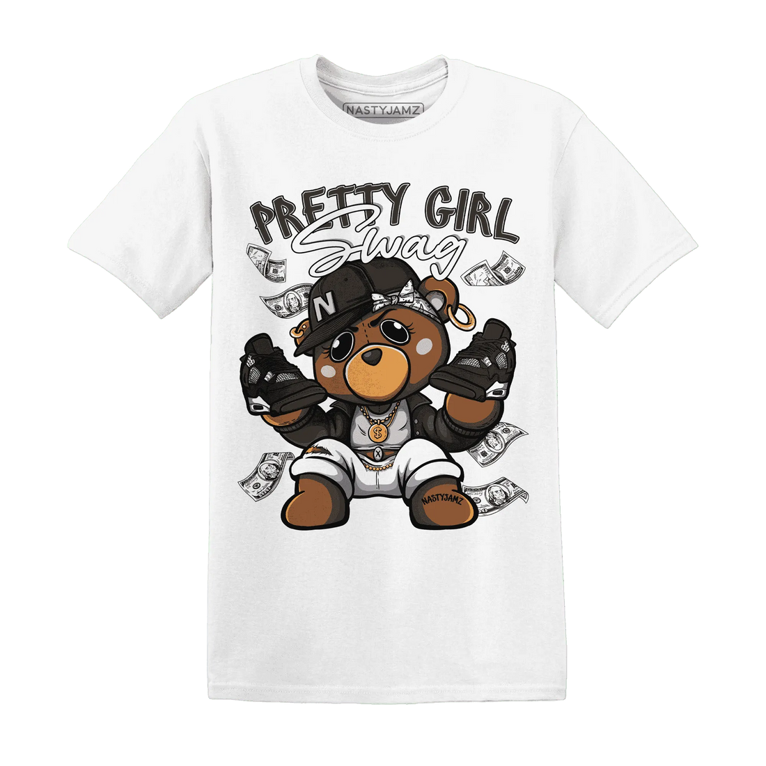 White-Thunder-4s-T-Shirt-Match-Pretty-BERNIE