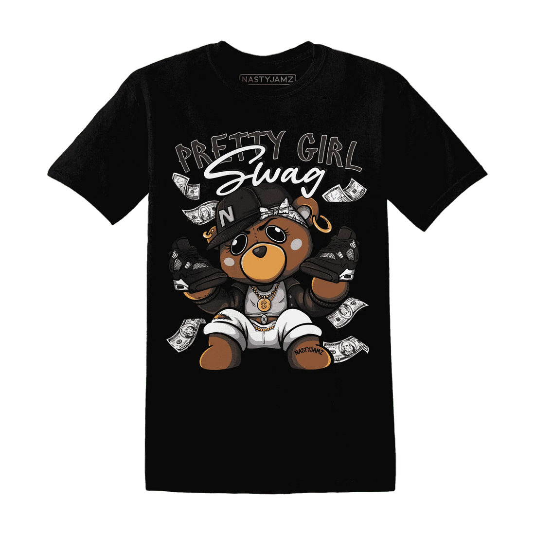 White-Thunder-4s-T-Shirt-Match-Pretty-BERNIE