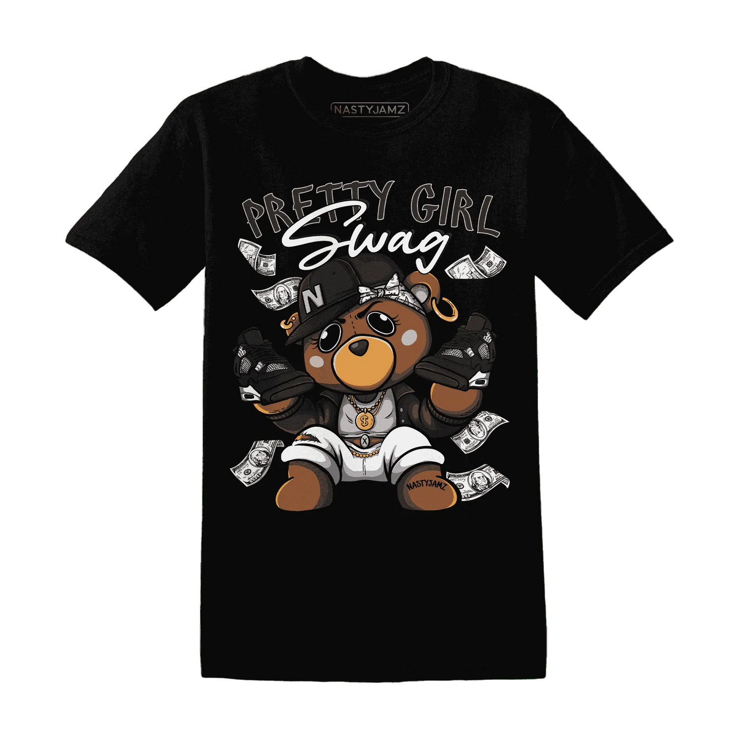 White-Thunder-4s-T-Shirt-Match-Pretty-BERNIE