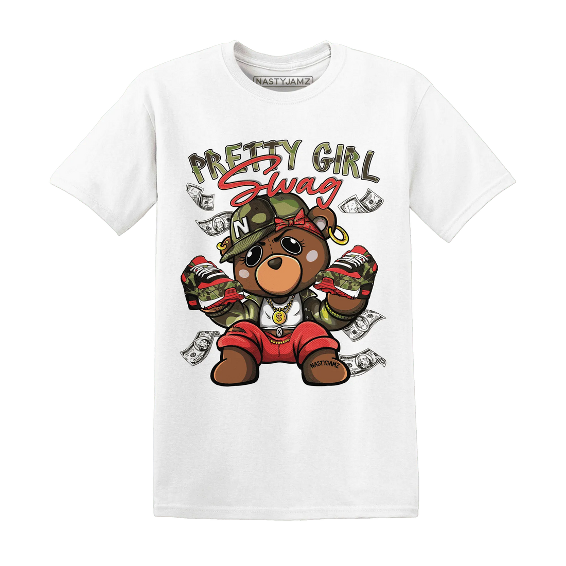 AM-90-Dark-Sage-Solar-Red-NastyJamz-T-Shirt-Match-Pretty-BERNIE