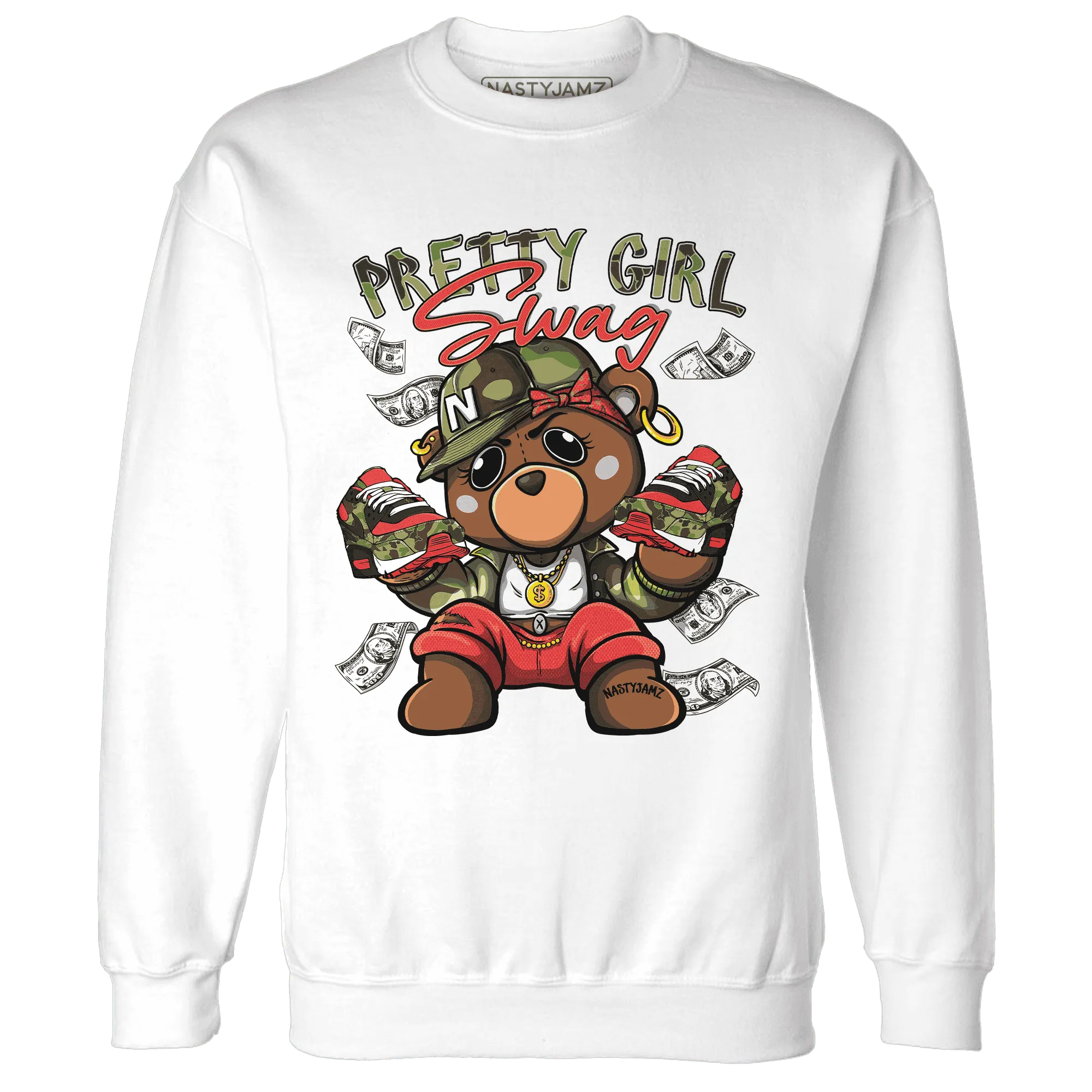AM-90-Dark-Sage-Solar-Red-NastyJamz-Sweatshirt-Match-Pretty-BERNIE