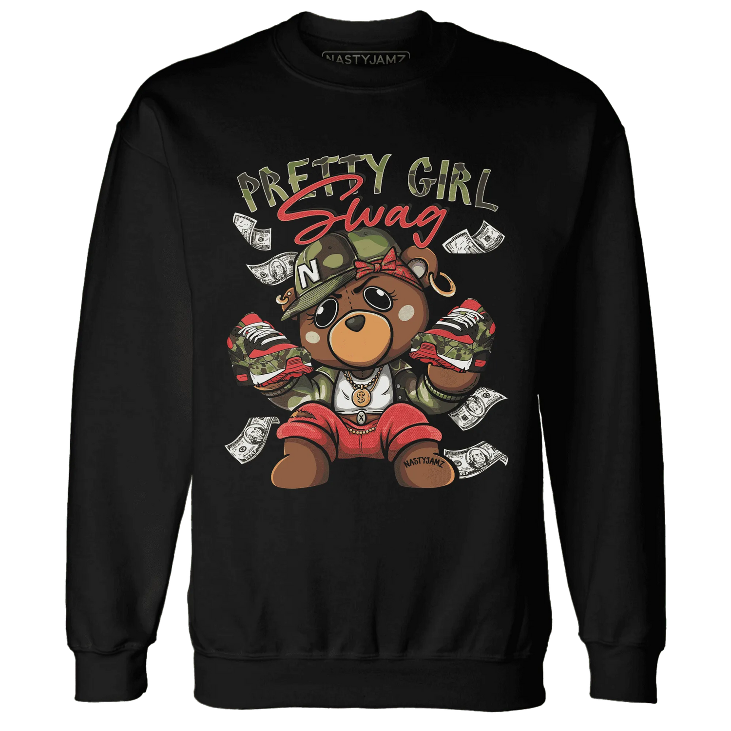 AM-90-Dark-Sage-Solar-Red-NastyJamz-Sweatshirt-Match-Pretty-BERNIE