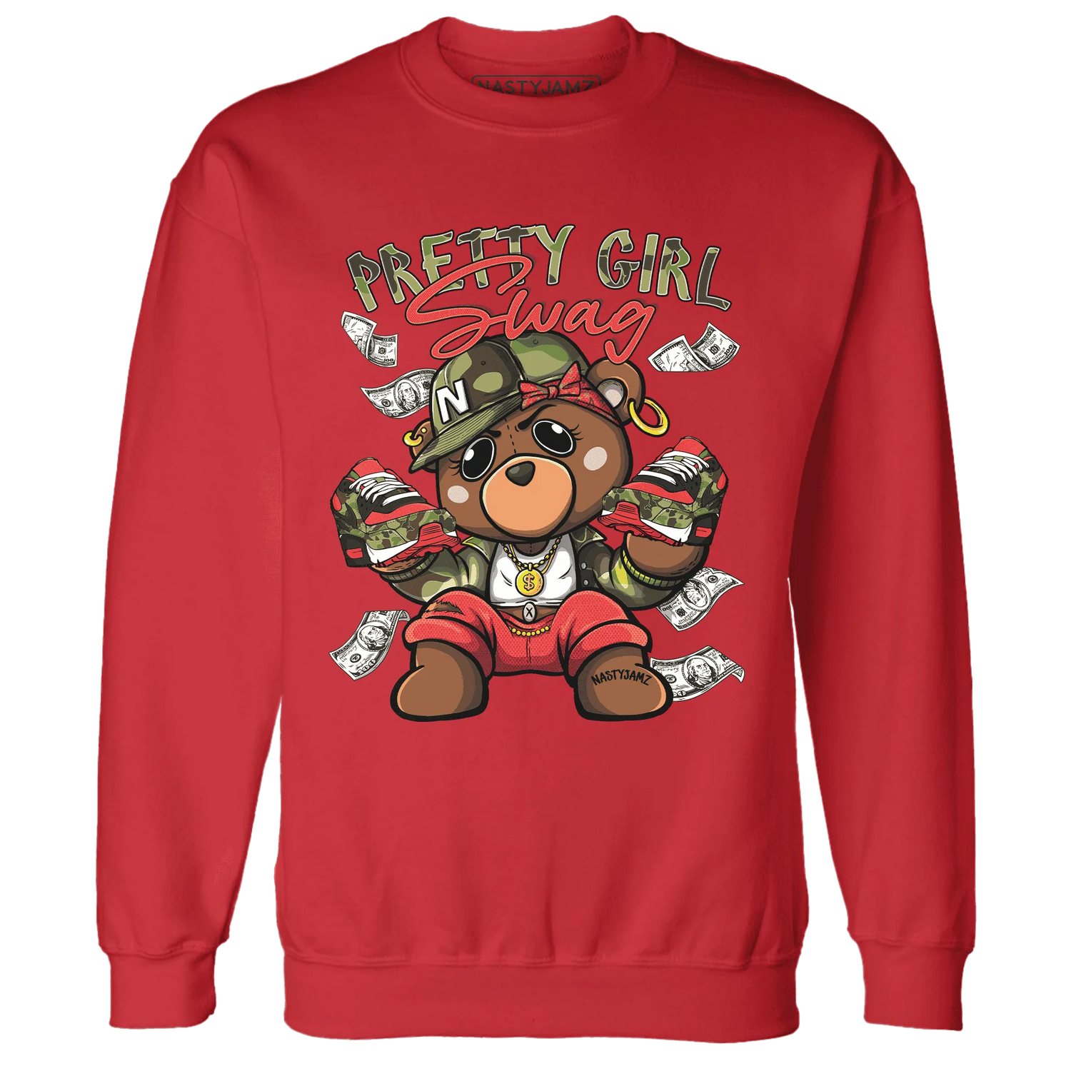 AM-90-Dark-Sage-Solar-Red-NastyJamz-Sweatshirt-Match-Pretty-BERNIE