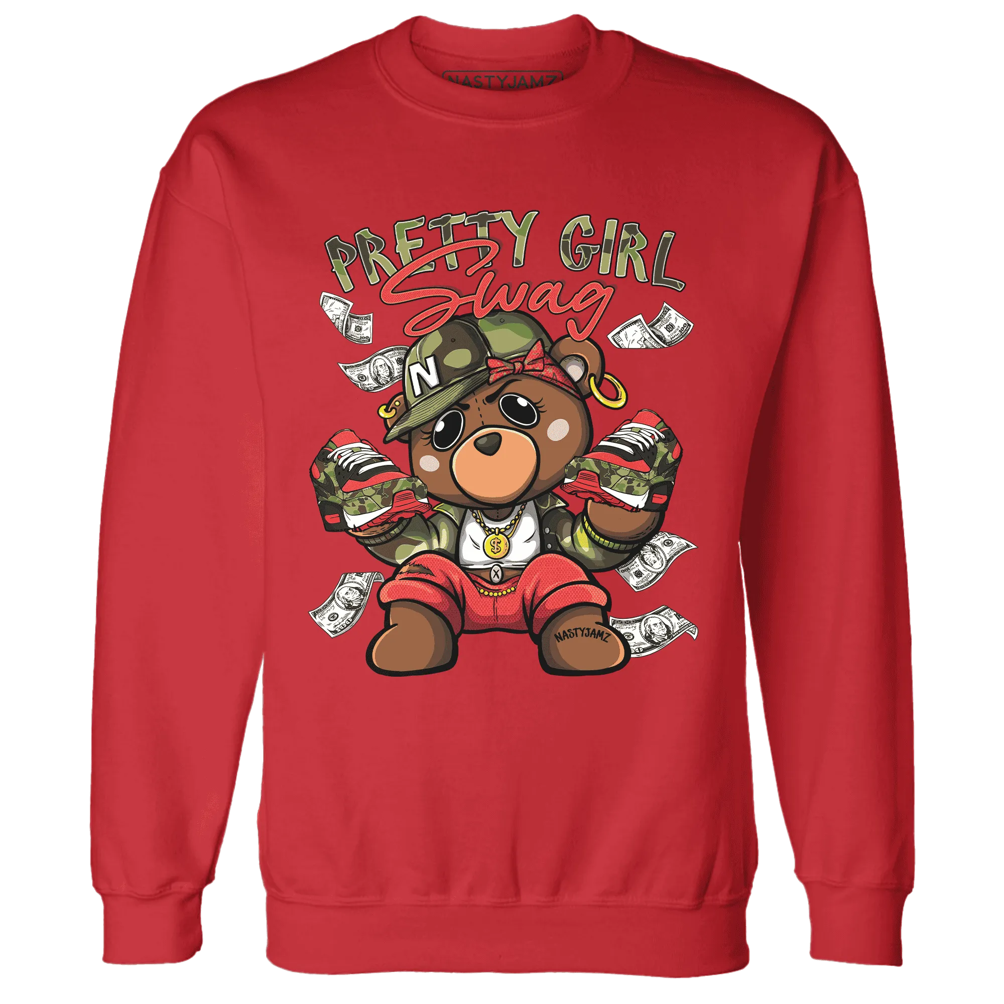 AM-90-Dark-Sage-Solar-Red-NastyJamz-Sweatshirt-Match-Pretty-BERNIE