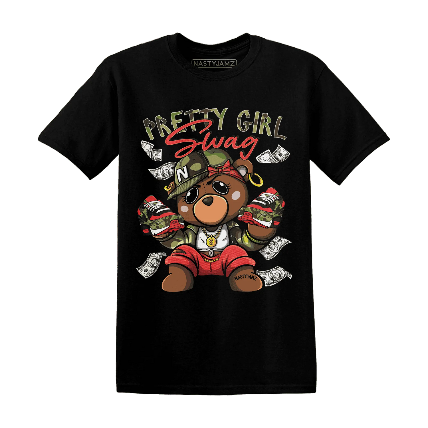 AM-90-Dark-Sage-Solar-Red-NastyJamz-T-Shirt-Match-Pretty-BERNIE