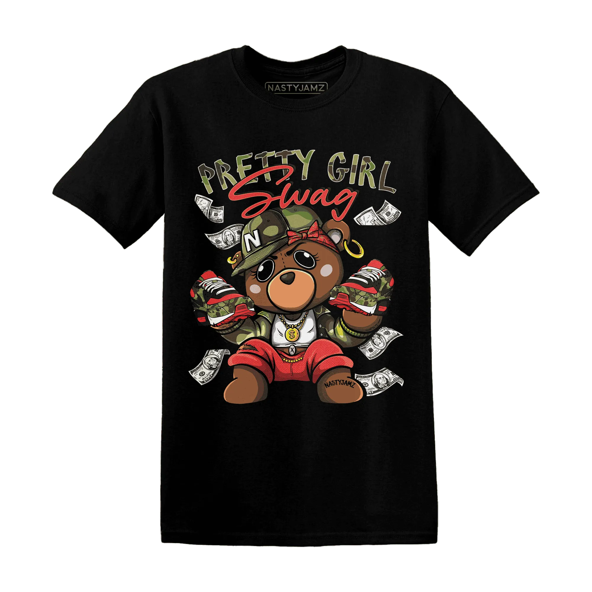 AM-90-Dark-Sage-Solar-Red-NastyJamz-T-Shirt-Match-Pretty-BERNIE