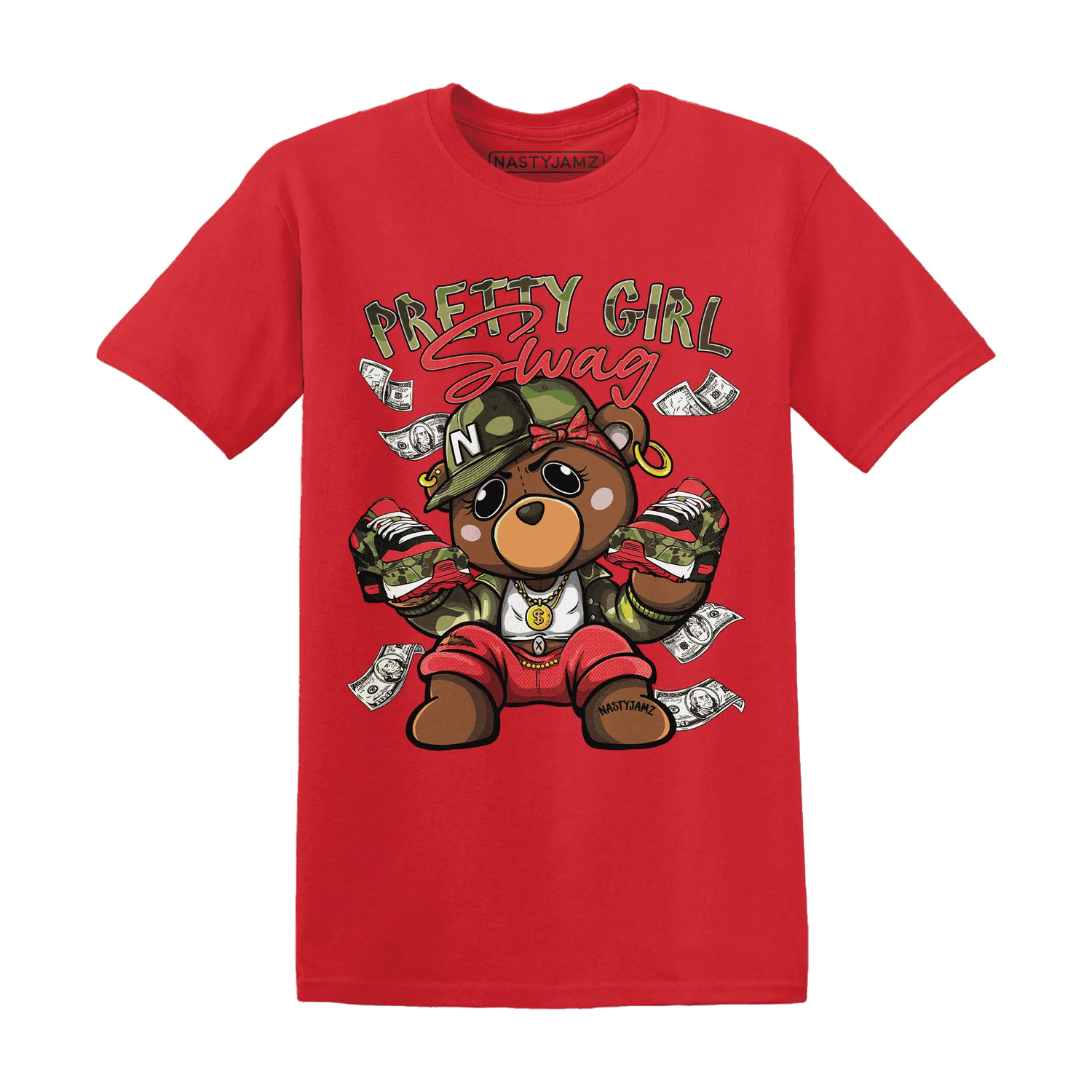AM-90-Dark-Sage-Solar-Red-NastyJamz-T-Shirt-Match-Pretty-BERNIE