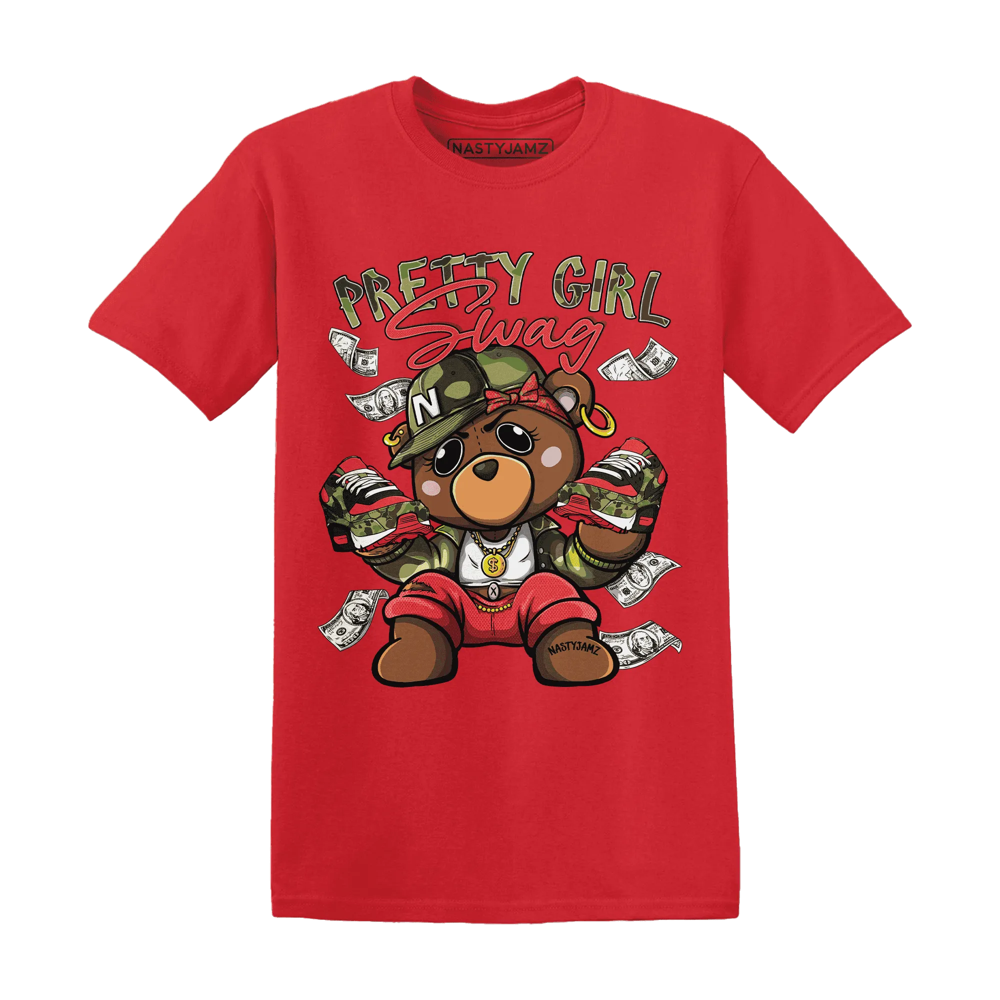 AM-90-Dark-Sage-Solar-Red-NastyJamz-T-Shirt-Match-Pretty-BERNIE