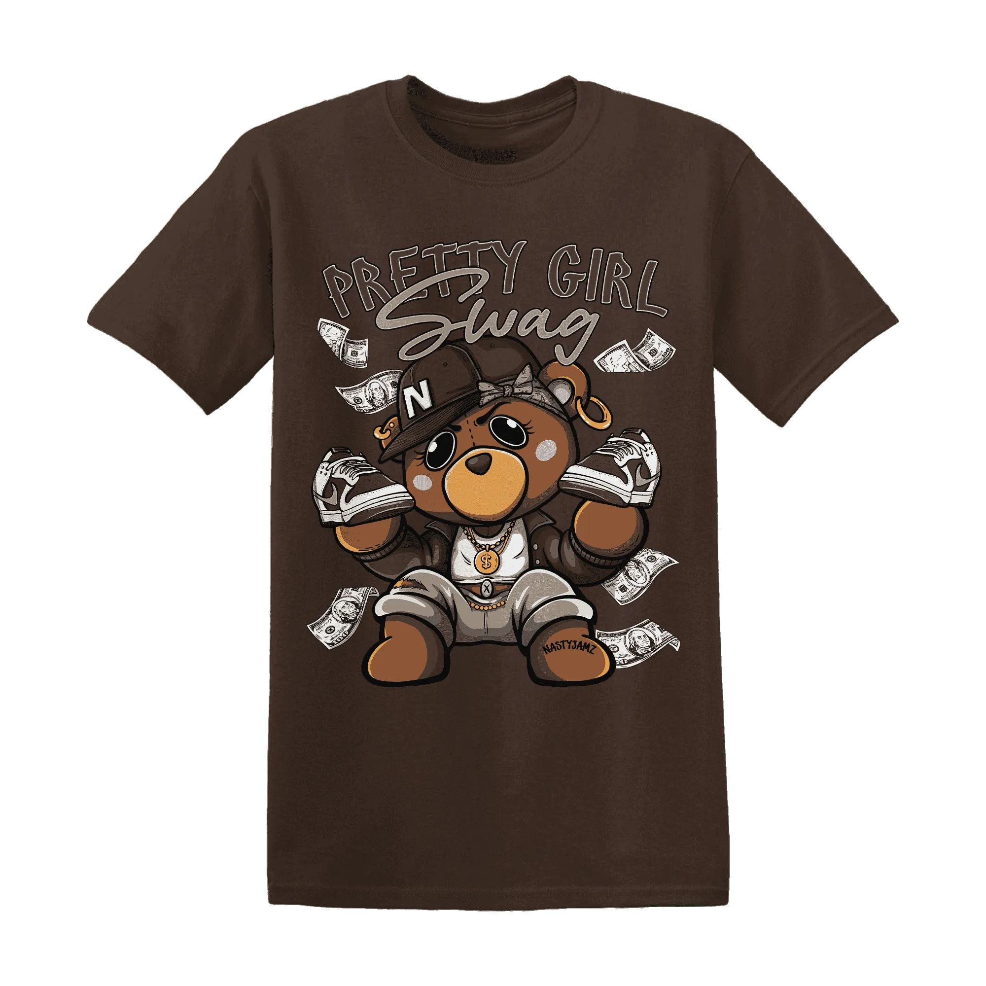 Dunk-Low-Baroque-Brown-T-Shirt-Match-Pretty-BERNIE