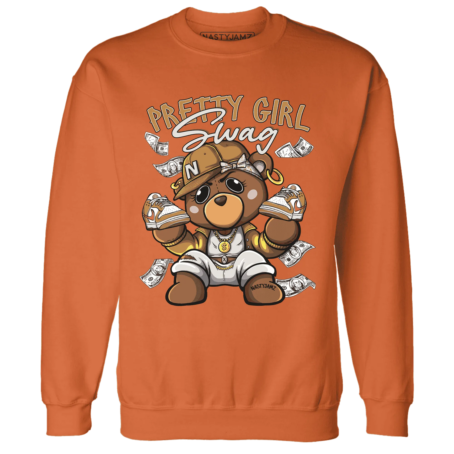 Dunk-Low-Retro-Wheat-Orange-NastyJamz-Sweatshirt-Match-Pretty-BERNIE