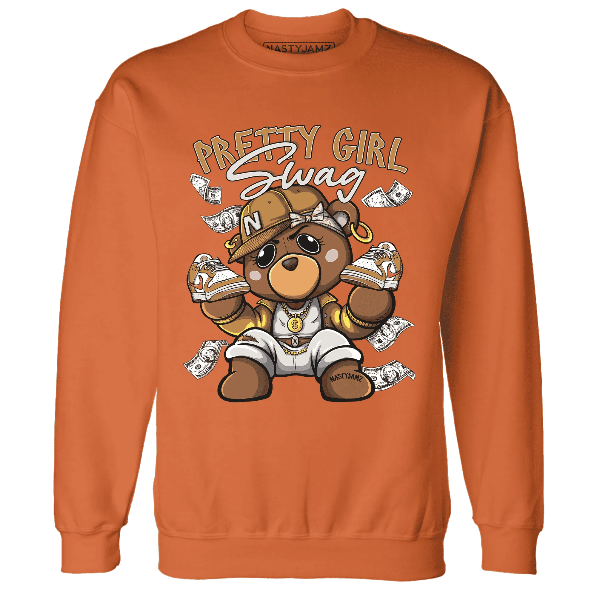 Dunk-Low-Retro-Wheat-Orange-NastyJamz-Sweatshirt-Match-Pretty-BERNIE