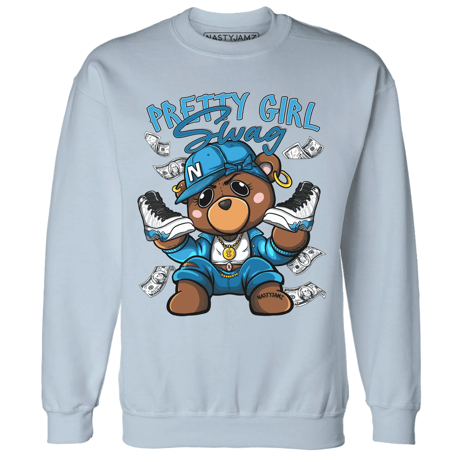 Powder-Blue-9s-Sweatshirt-Match-Pretty-BERNIE