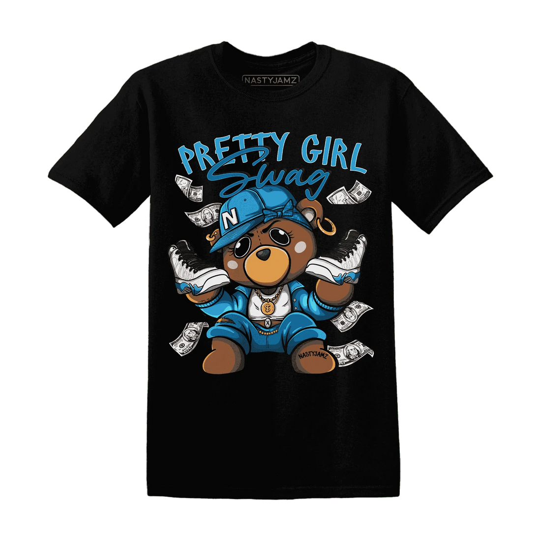 Powder-Blue-9s-T-Shirt-Match-Pretty-BERNIE