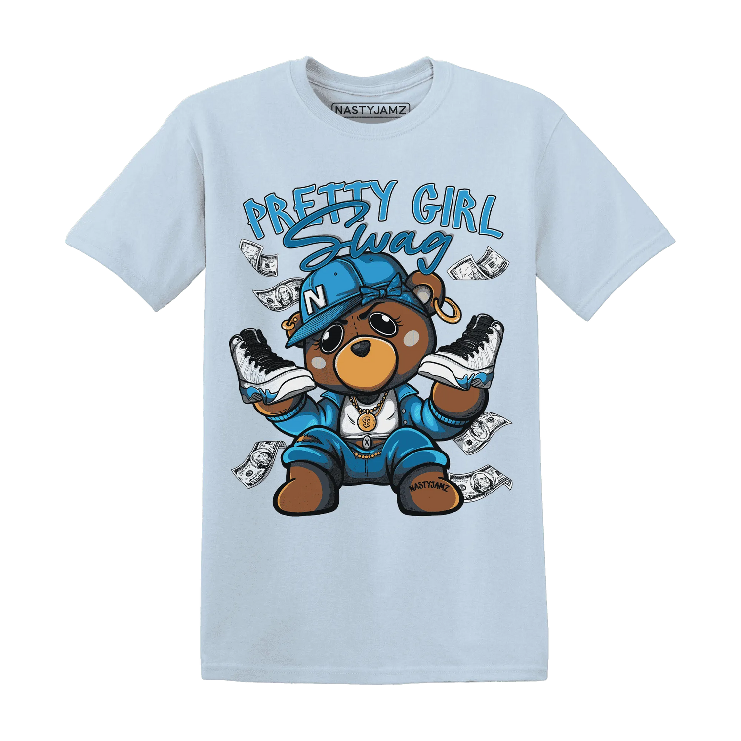 Powder-Blue-9s-T-Shirt-Match-Pretty-BERNIE