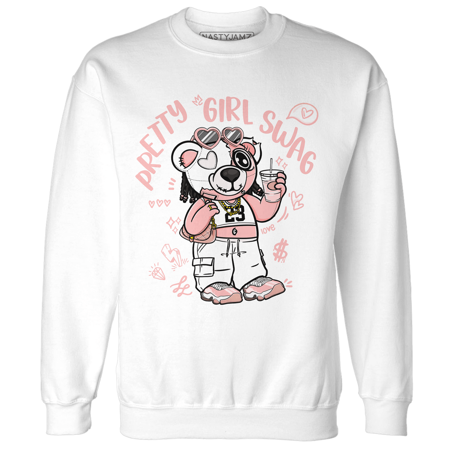 Low Legend Pink 11s Sweatshirt Match Pretty Girl Swag BER - NastyJamz