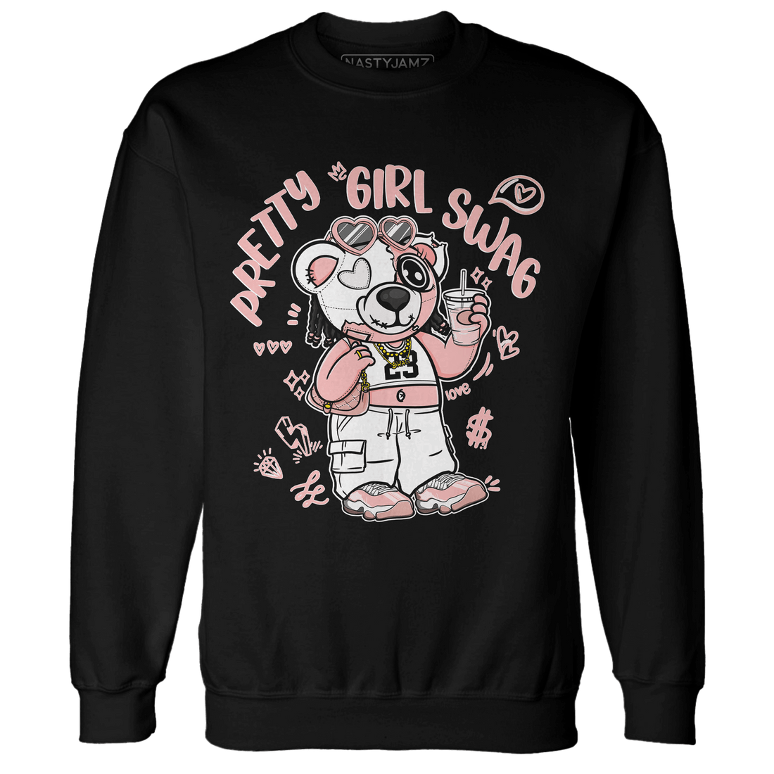 Low Legend Pink 11s Sweatshirt Match Pretty Girl Swag BER - NastyJamz
