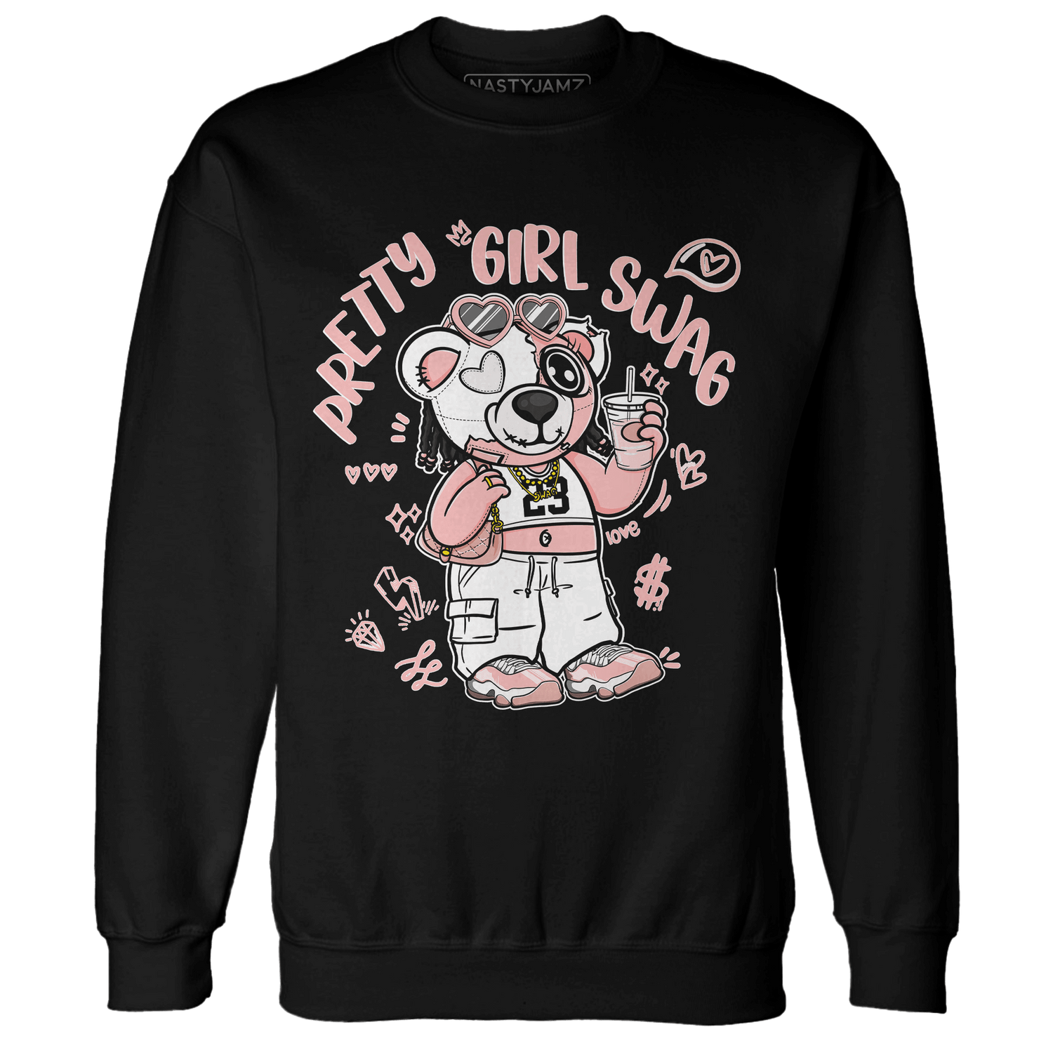 Low Legend Pink 11s Sweatshirt Match Pretty Girl Swag BER - NastyJamz
