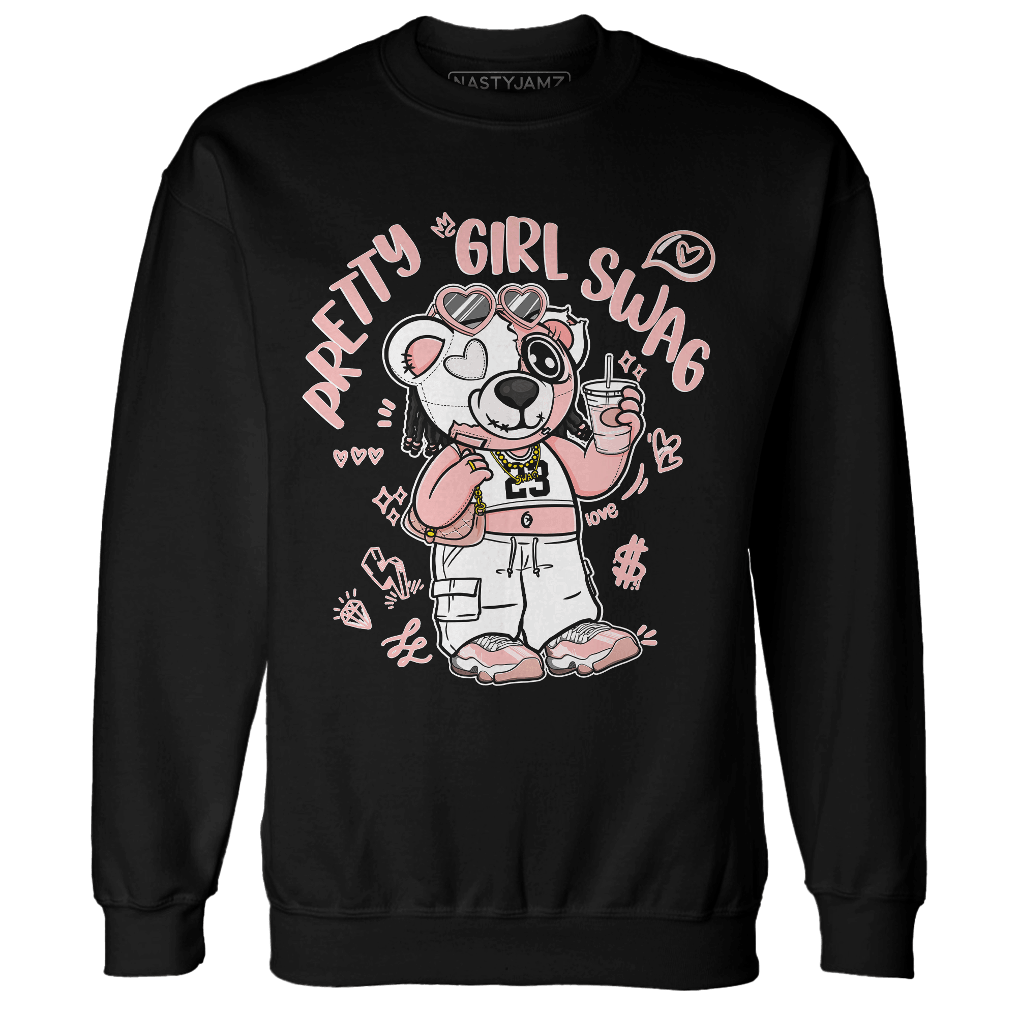 Low Legend Pink 11s Sweatshirt Match Pretty Girl Swag BER - NastyJamz