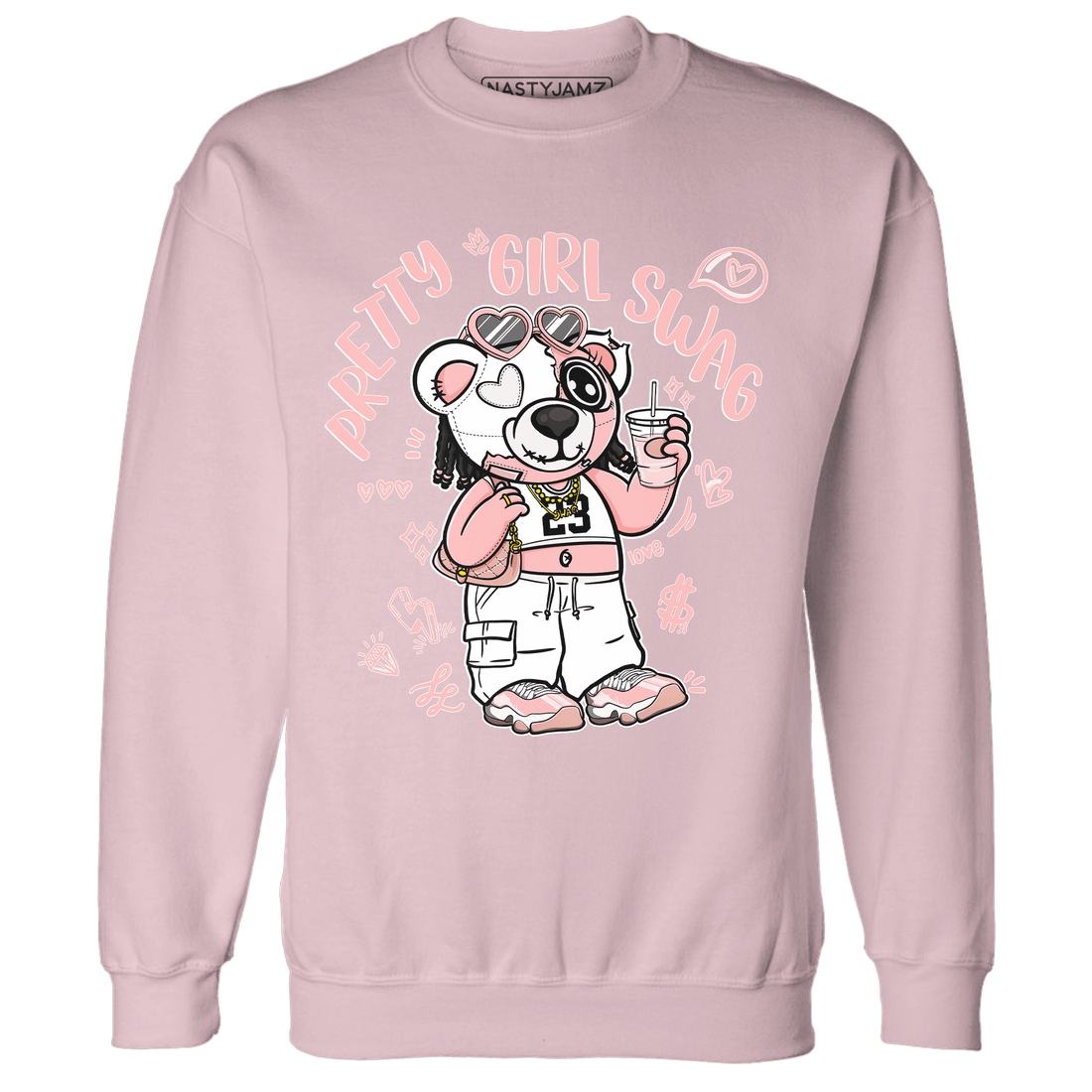 Low Legend Pink 11s Sweatshirt Match Pretty Girl Swag BER - NastyJamz