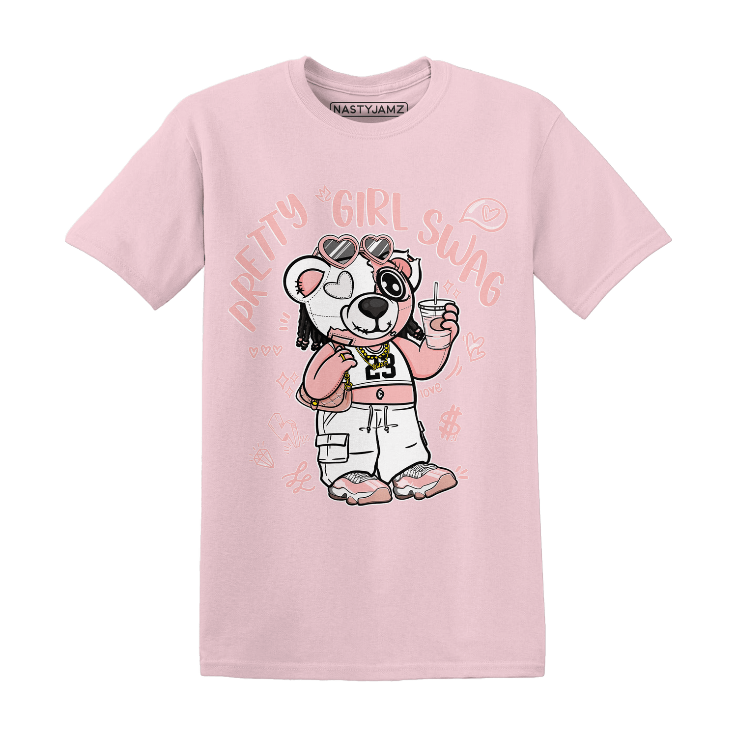 Low Legend Pink 11s T Shirt Match Pretty Girl Swag BER - NastyJamz